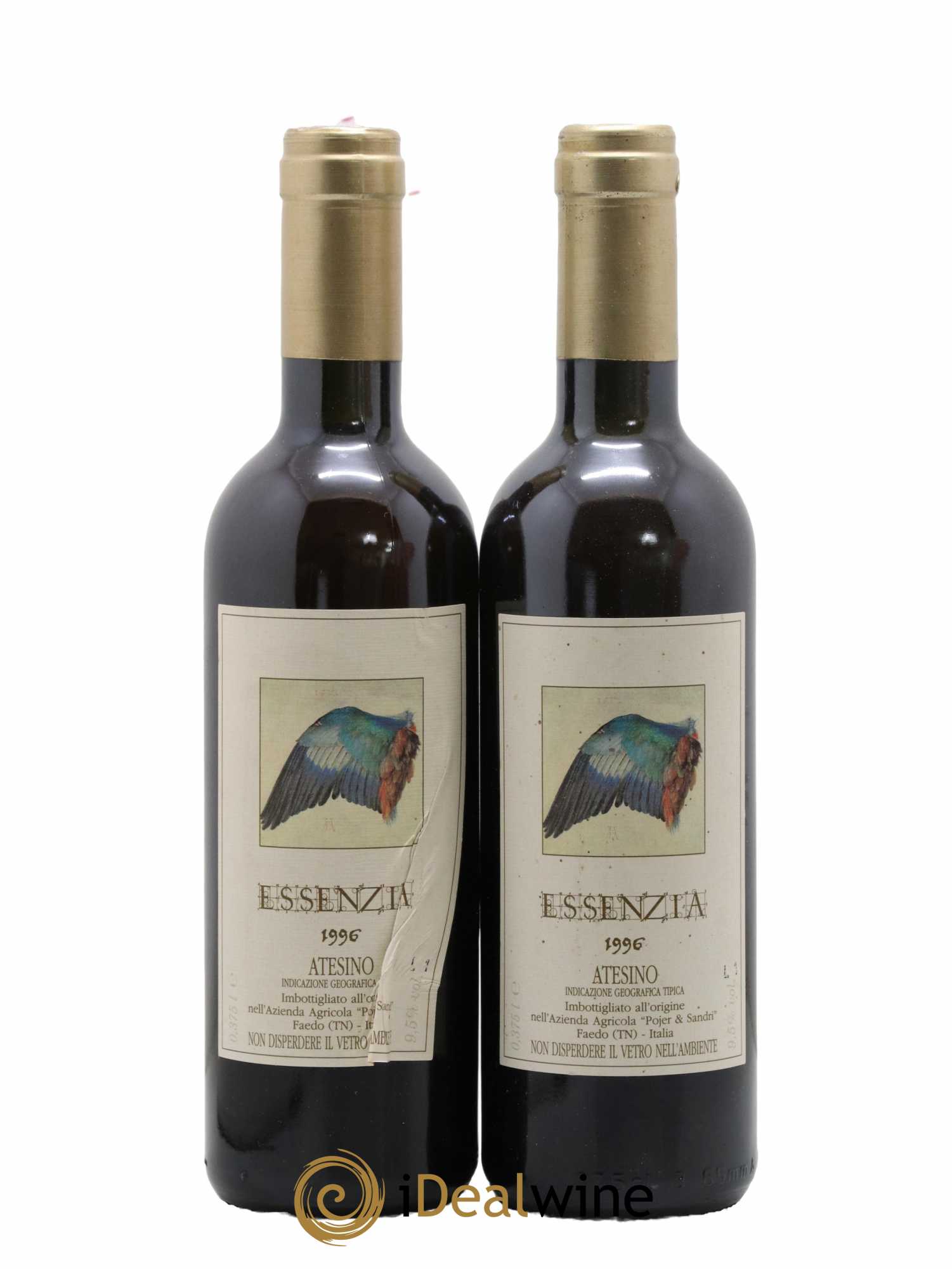 Italie Atesino IGT Essenzia Pojer & Sandri 1996 - Lot de 2 demi bouteilles - 0