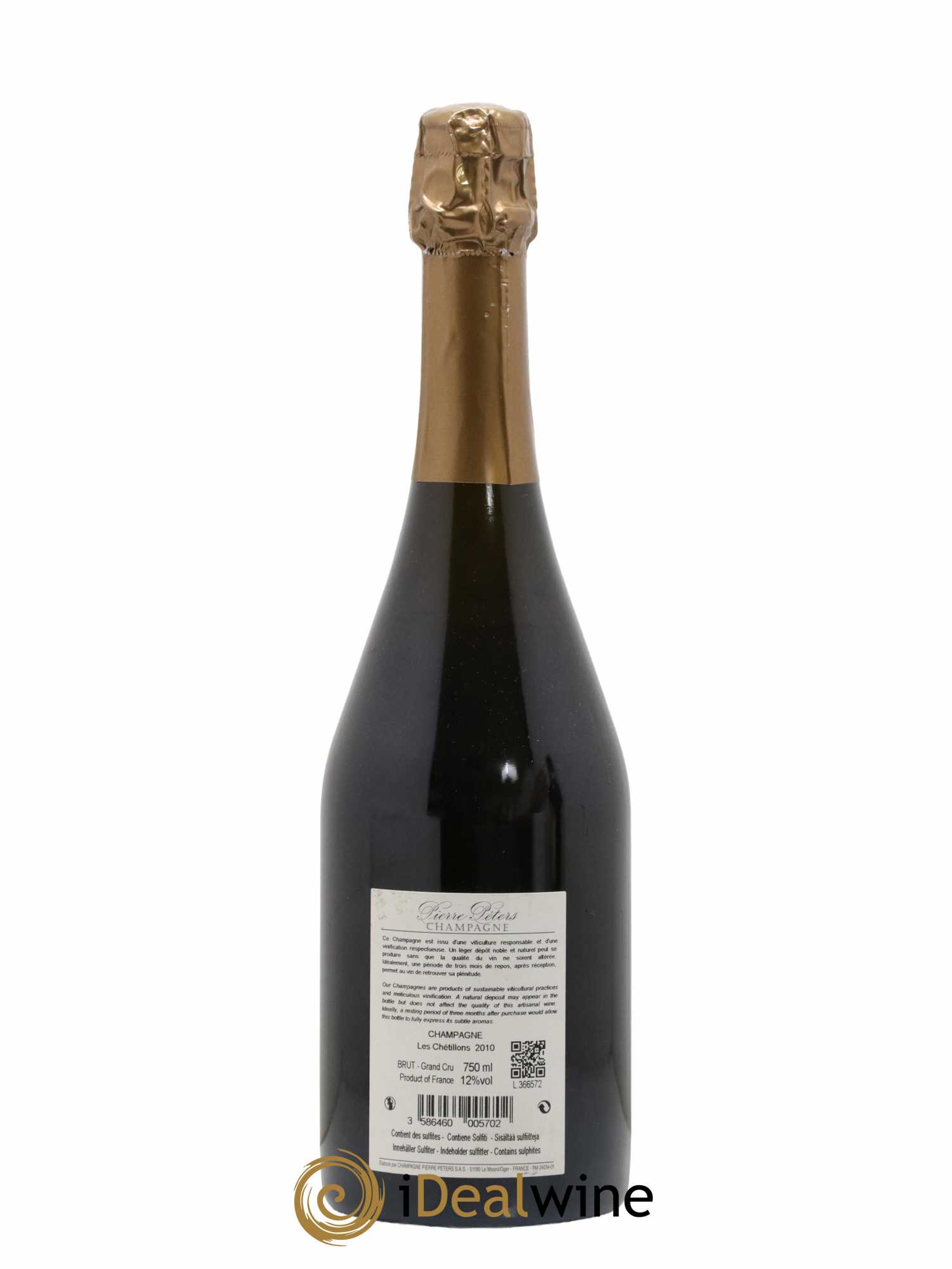 Cuvée Spéciale les Chétillons Blanc de Blancs Brut Pierre Péters 2010 - Lot de 1 bouteille - 1