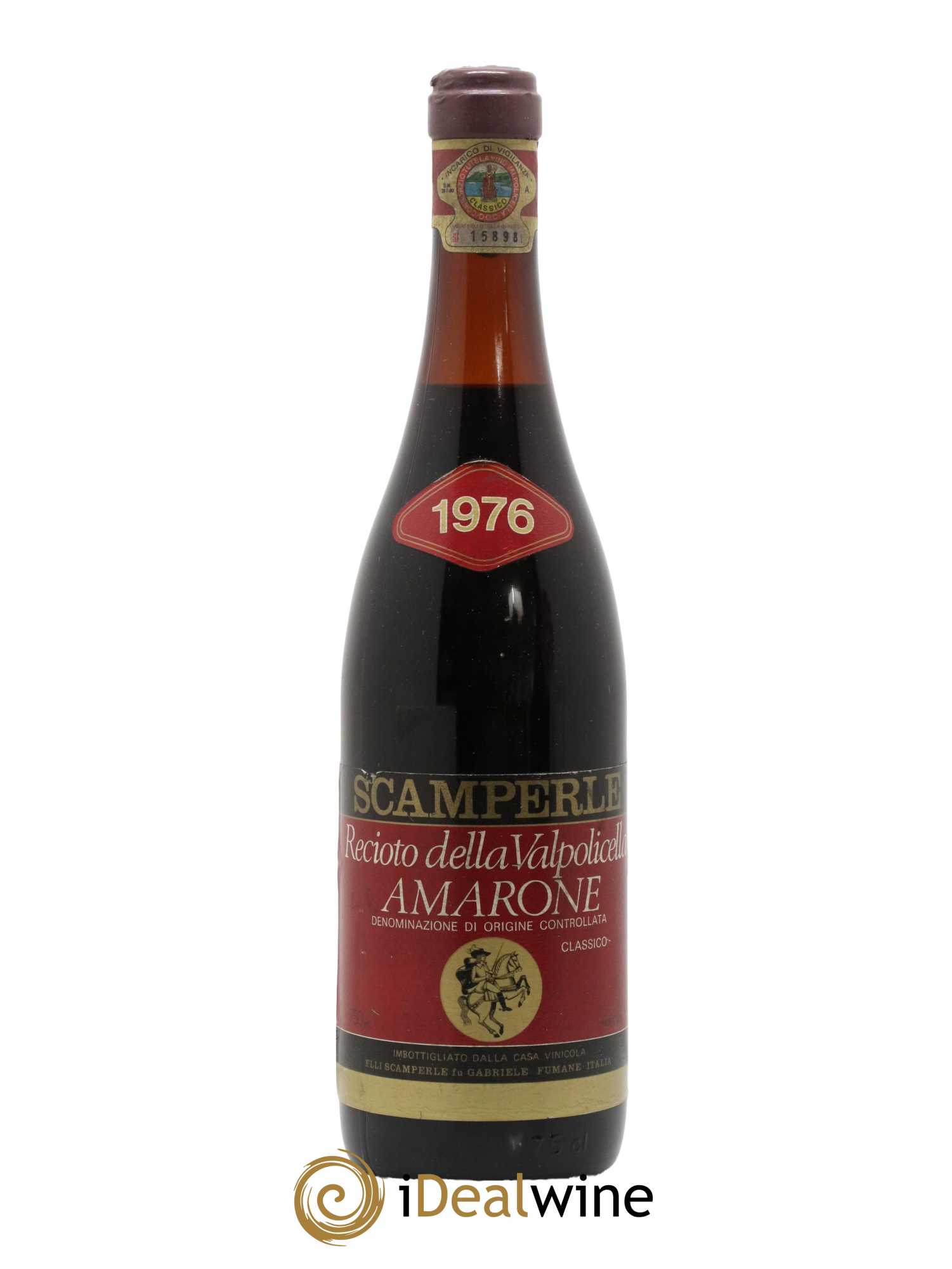 Amarone della Valpolicella DOC Recioto Scamperle 1976 - Lot of 1 bottle - 0