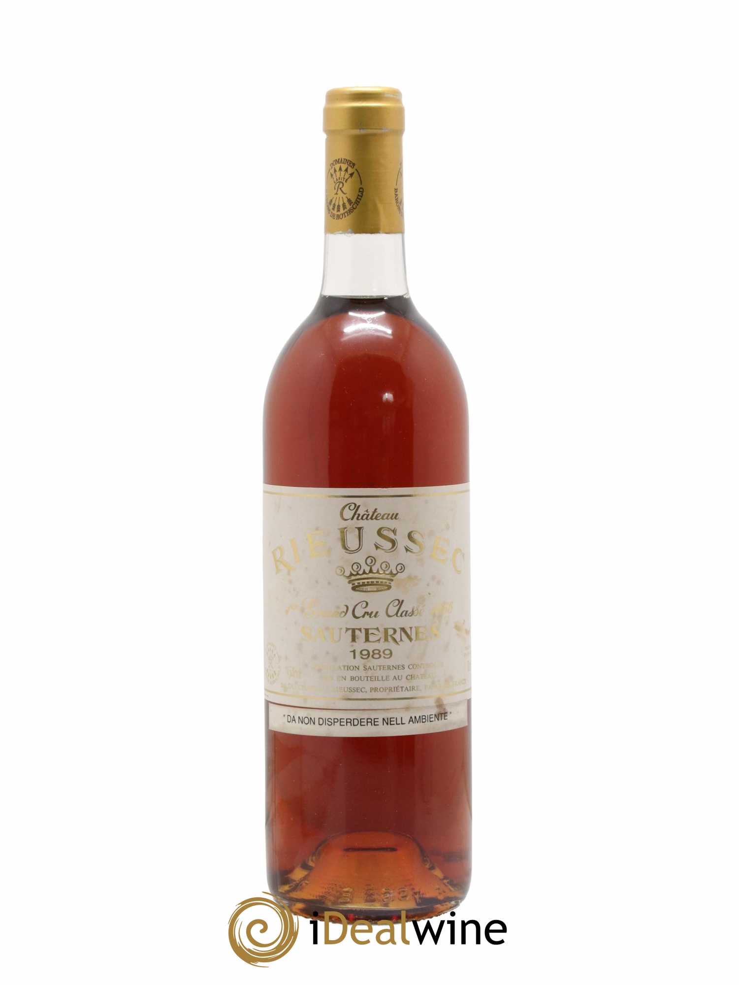 Château Rieussec 1er Grand Cru Classé 1989 - Lotto di 1 bottiglia - 0