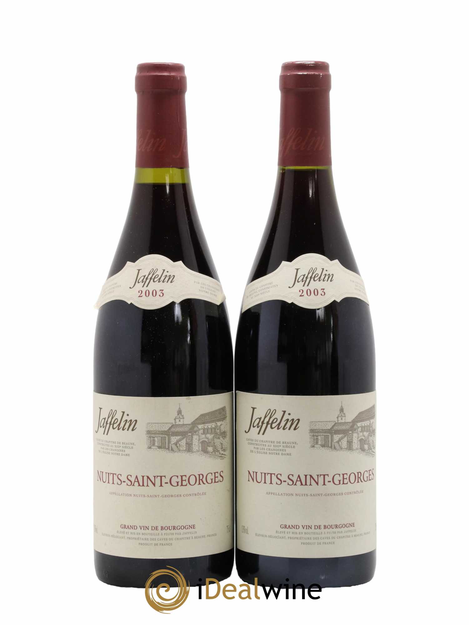 Nuits-Saint-Georges Jaffelin 2003 - Lot de 2 bouteilles - 0