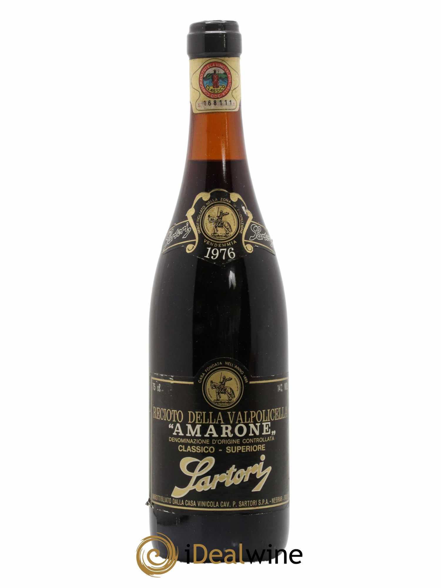 Amarone della Valpolicella DOC Sartori 1976 - Lot de 1 bouteille - 0
