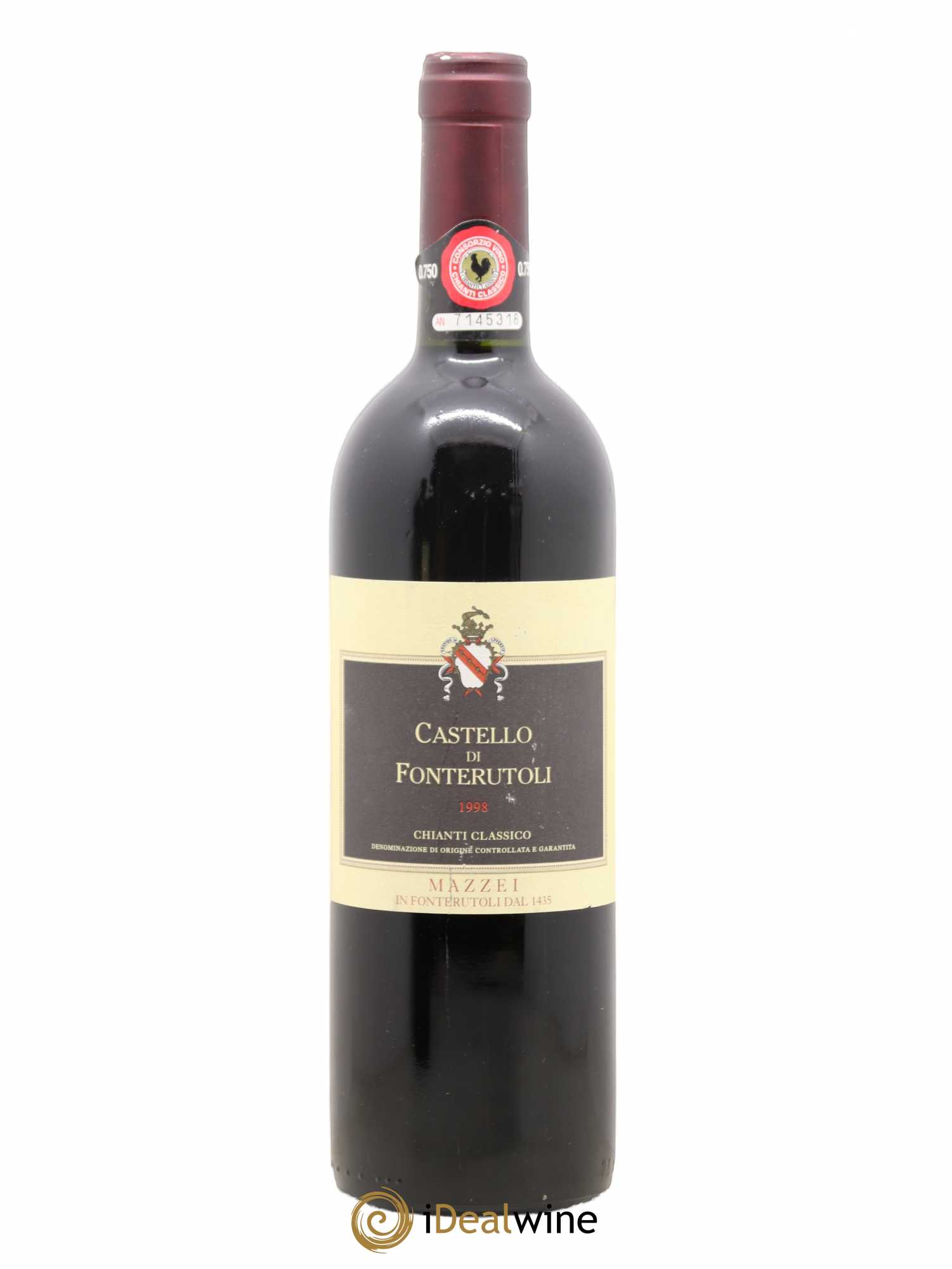 Chianti Classico DOCG Castello di Fonterutoli 1998 - Lot de 1 bouteille - 0