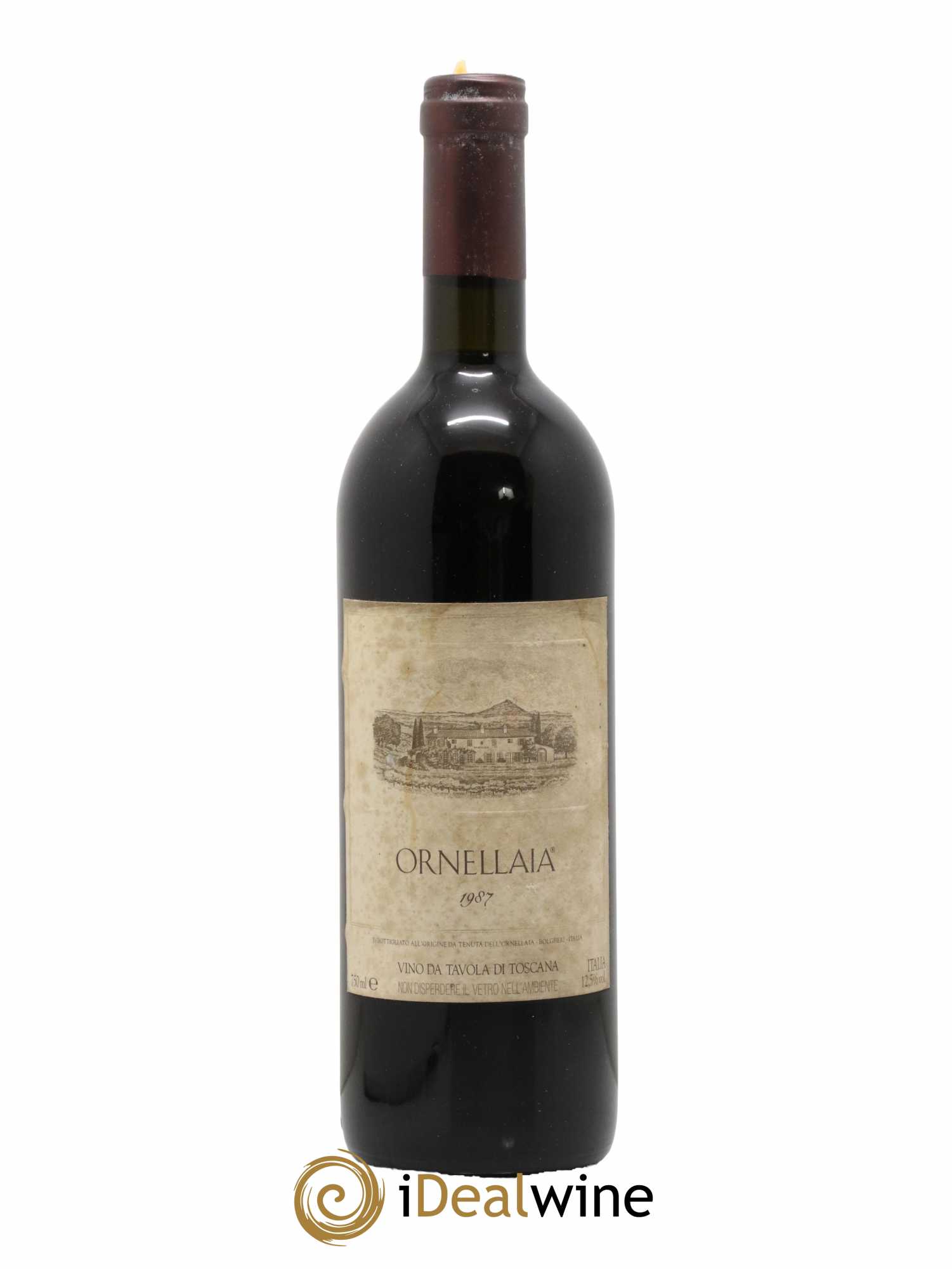 Bolgheri DOC Superiore Ornellaia Tenuta Dell'Ornellaia - Frescobaldi 1987 - Lot de 1 bouteille - 0