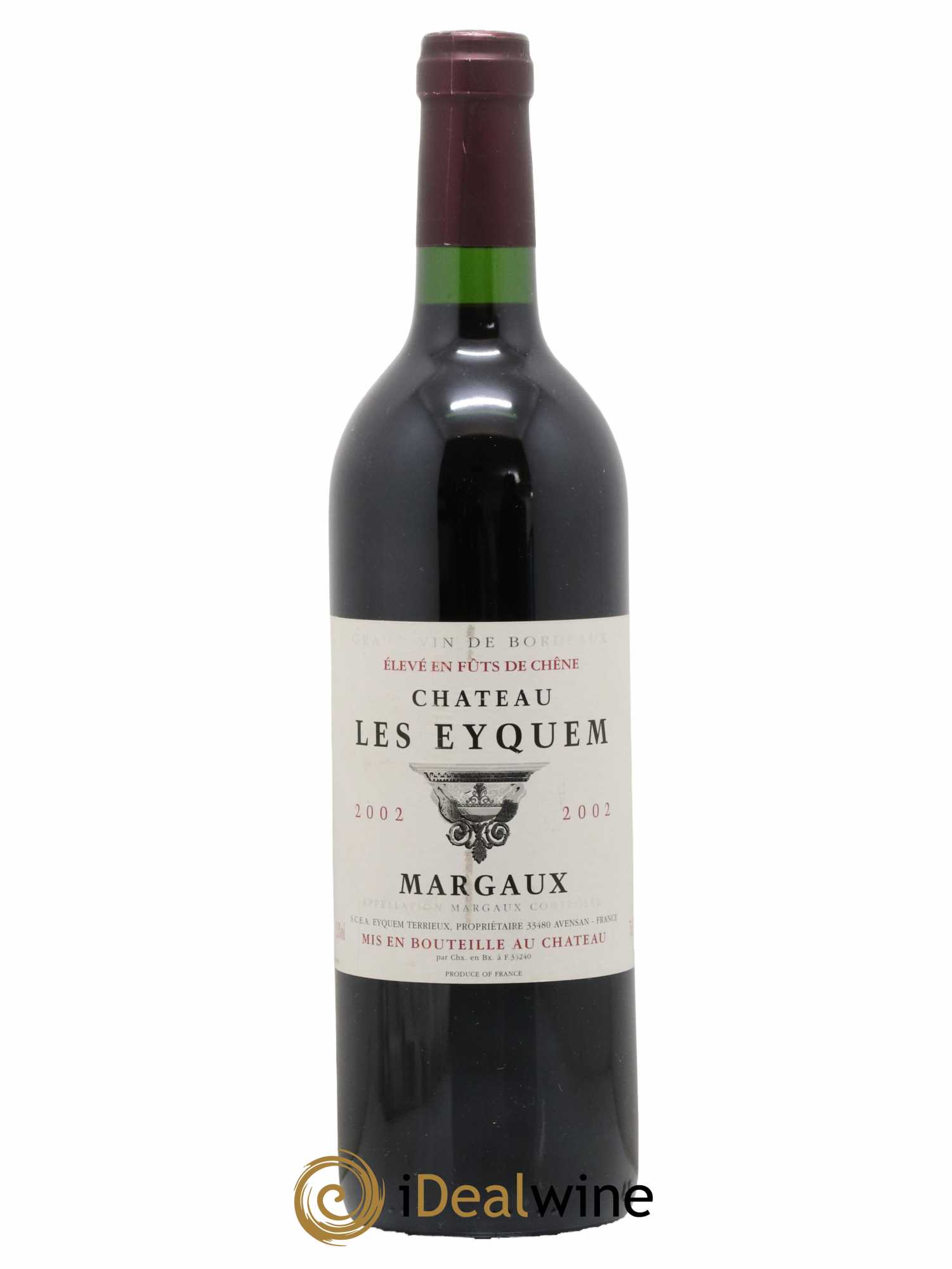 Bordeaux Margaux Aoc Château Les Eyquem 2002 - Lot de 1 bouteille - 0