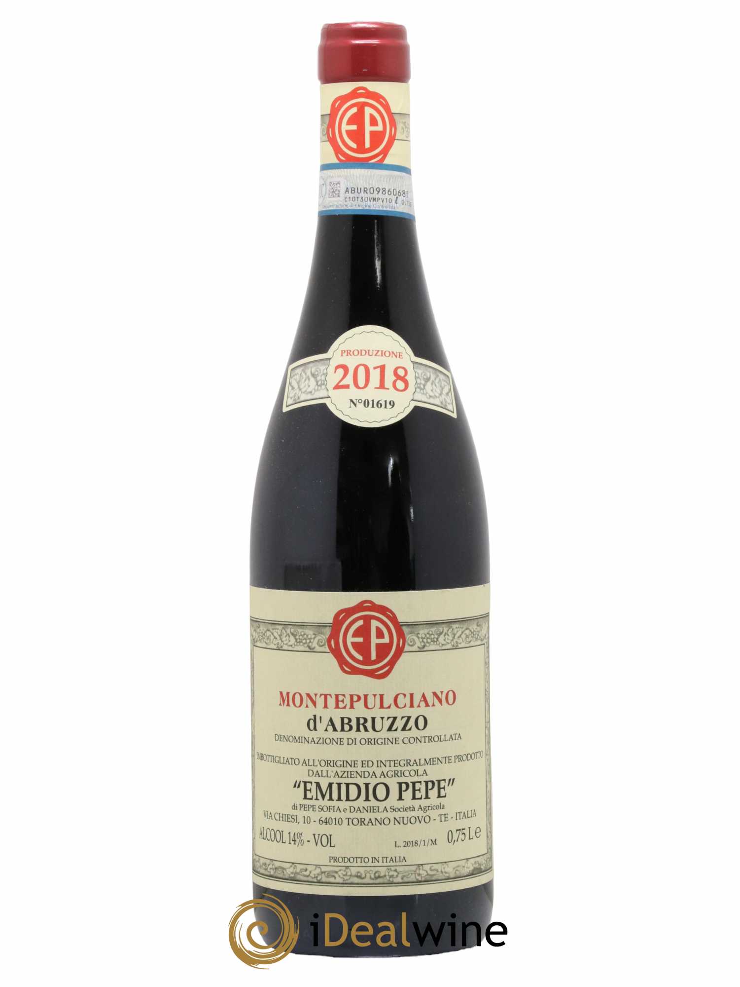 Montepulciano d'Abruzzo DOC Emidio Pepe 2018 - Lot de 1 bouteille - 0