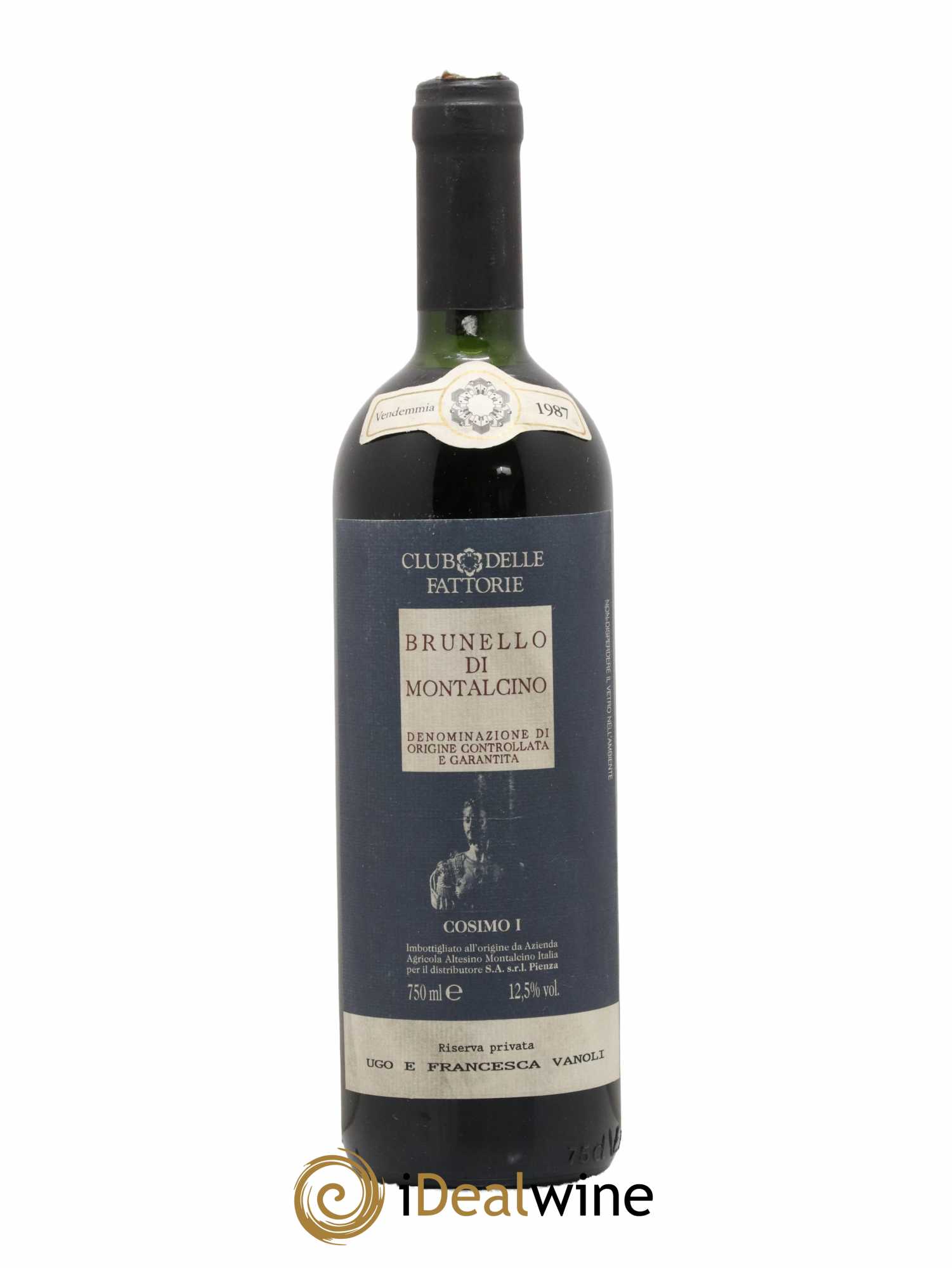 Brunello di Montalcino Cosimo I Club Delle Fattorie 1987 - Lot de 1 bouteille - 0