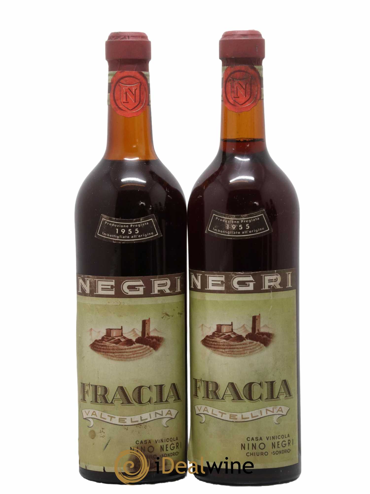 Italie Fracia Negri Nino 1955 - Lot de 2 bouteilles - 0