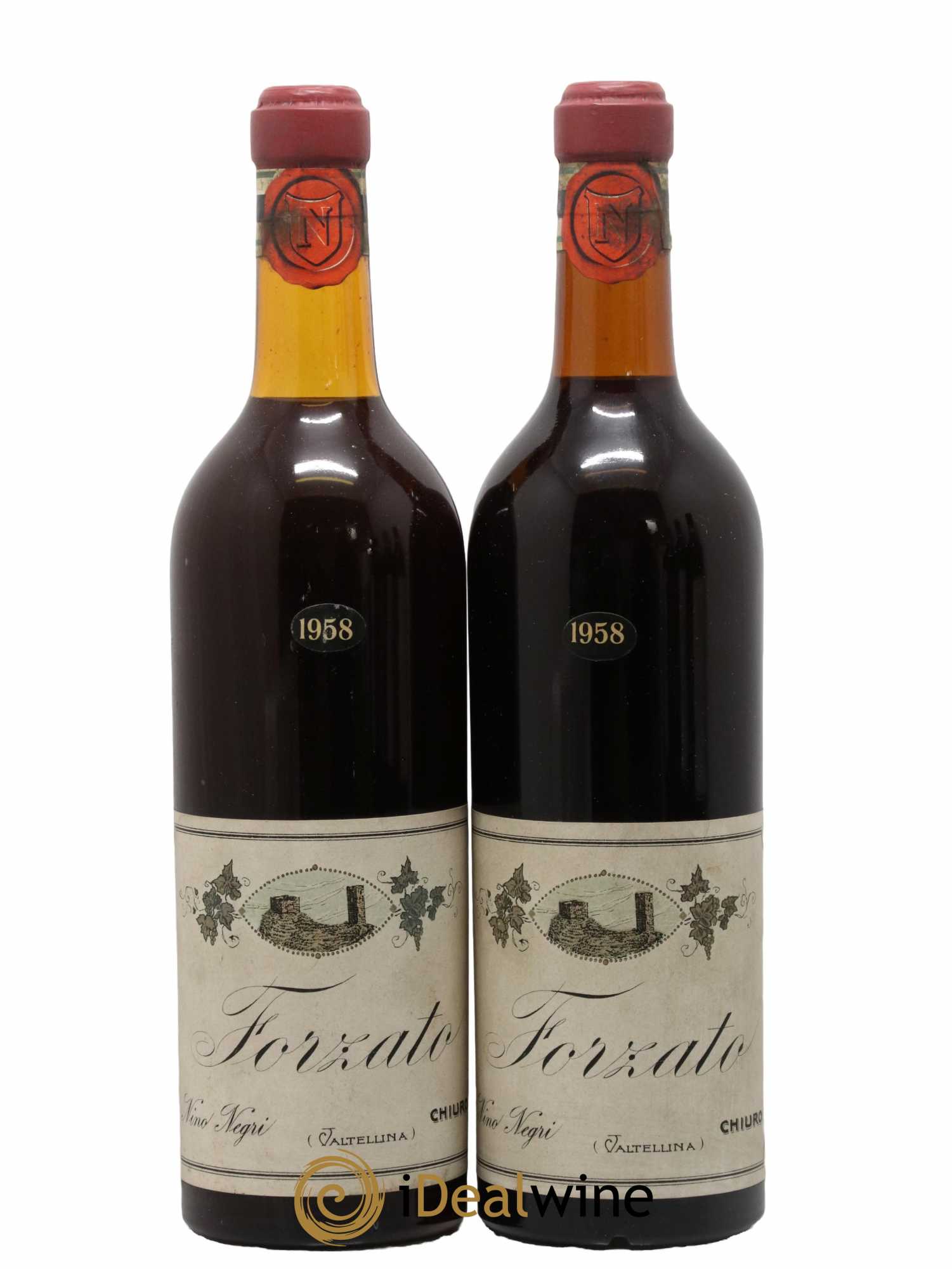 Italie Forzato Negri Nino 1958 - Lot de 2 bouteilles - 0