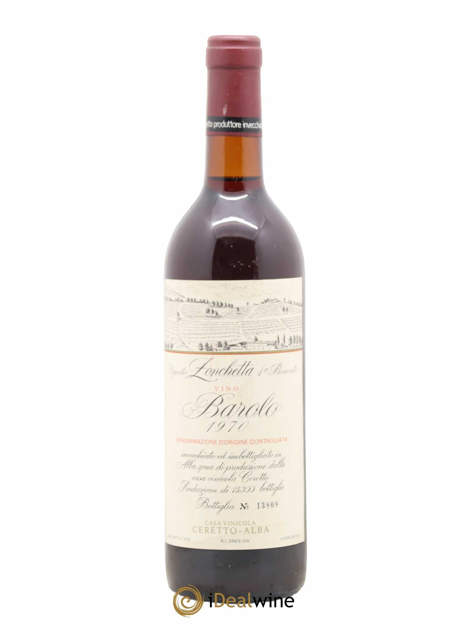 Barolo Zonchetta Ceretto 1970 - Posten von 1 Flasche - 0