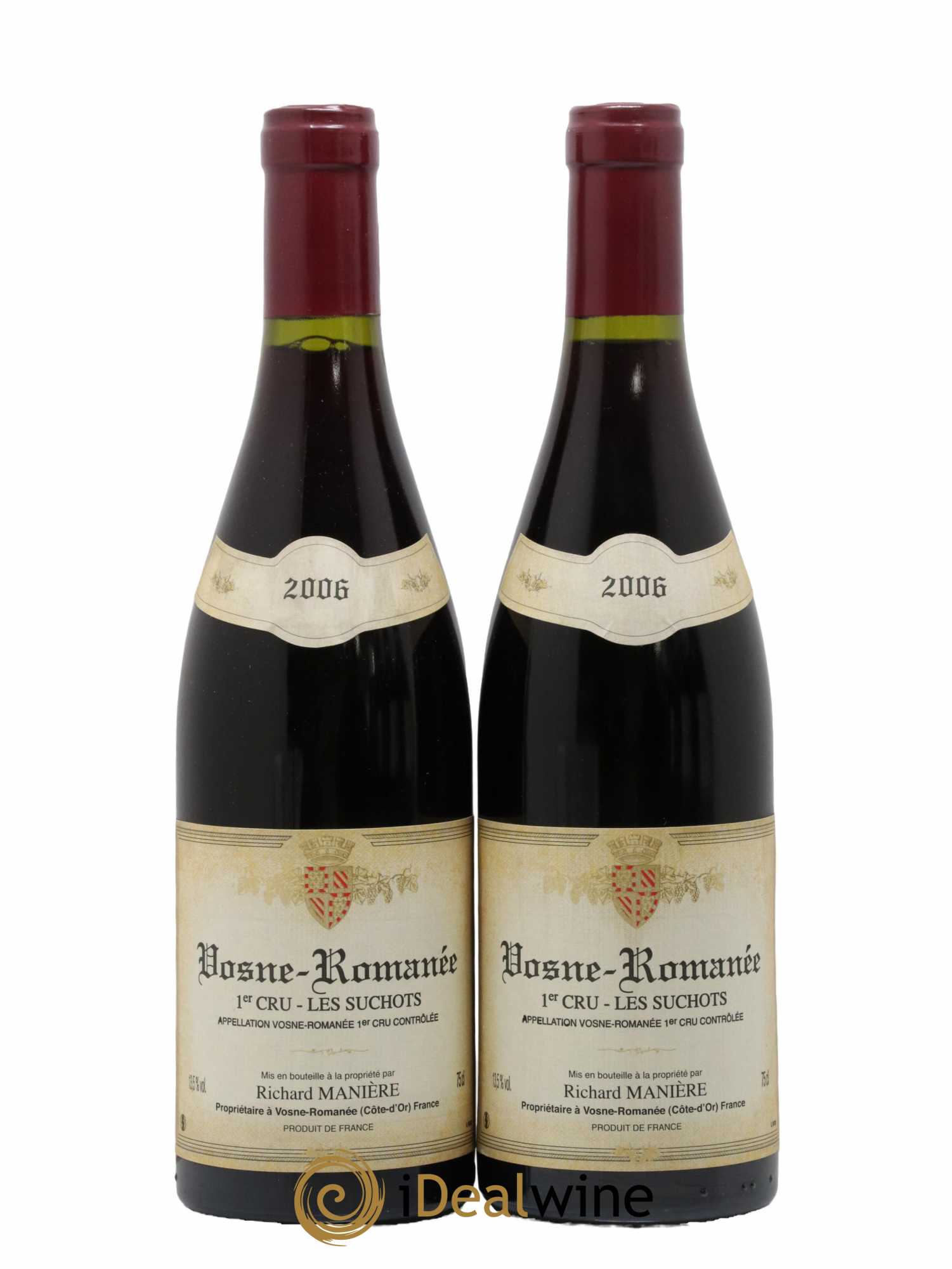 Vosne-Romanée 1er Cru Les Suchots Richard Manière 2006 - Lot de 2 bouteilles - 0