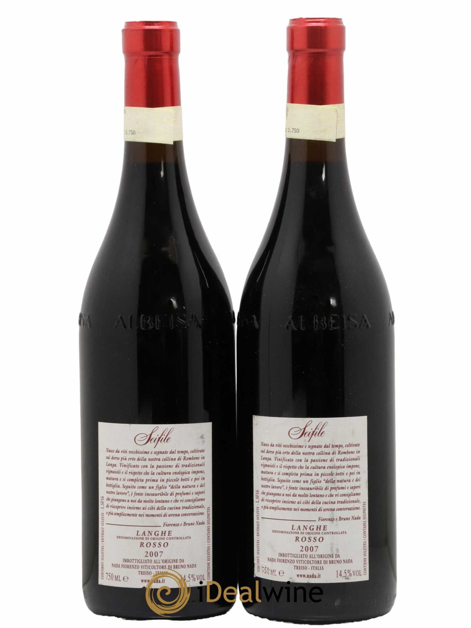 Langhe DOC Seifile Nada Fiorenzo 2007 - Lotto di 2 bottiglie - 1