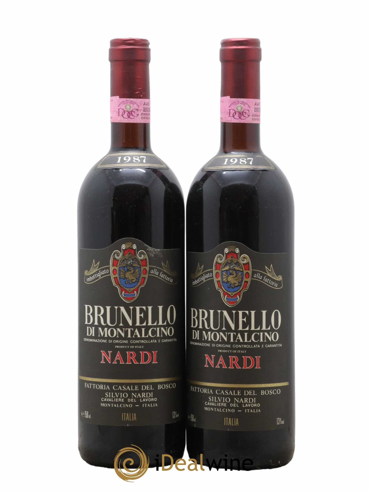 Brunello di Montalcino Nardi 1987 - Lot de 2 bouteilles - 0
