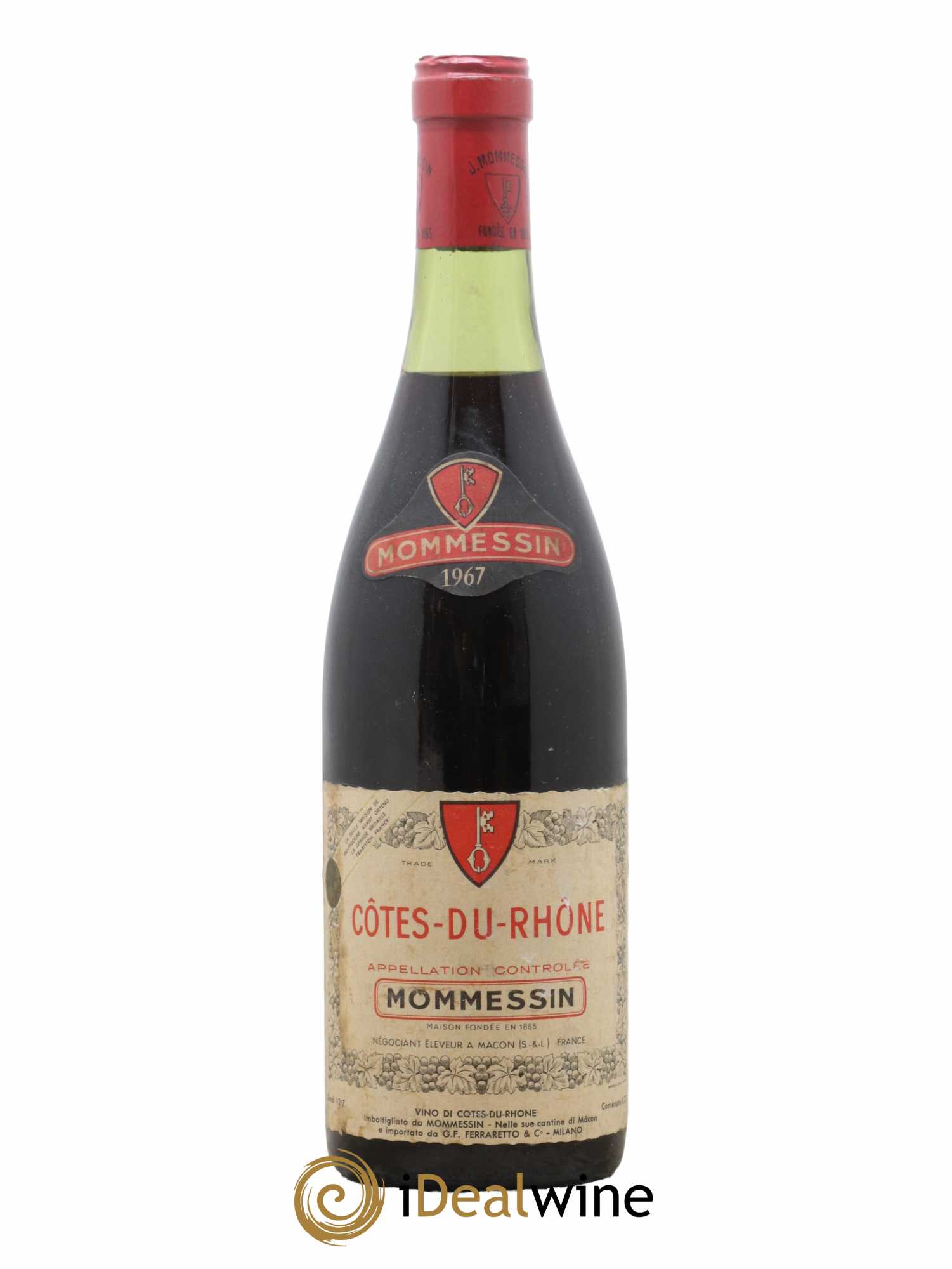 Côtes-du-Rhône Mommessin 1967 - Lot de 1 bouteille - 0