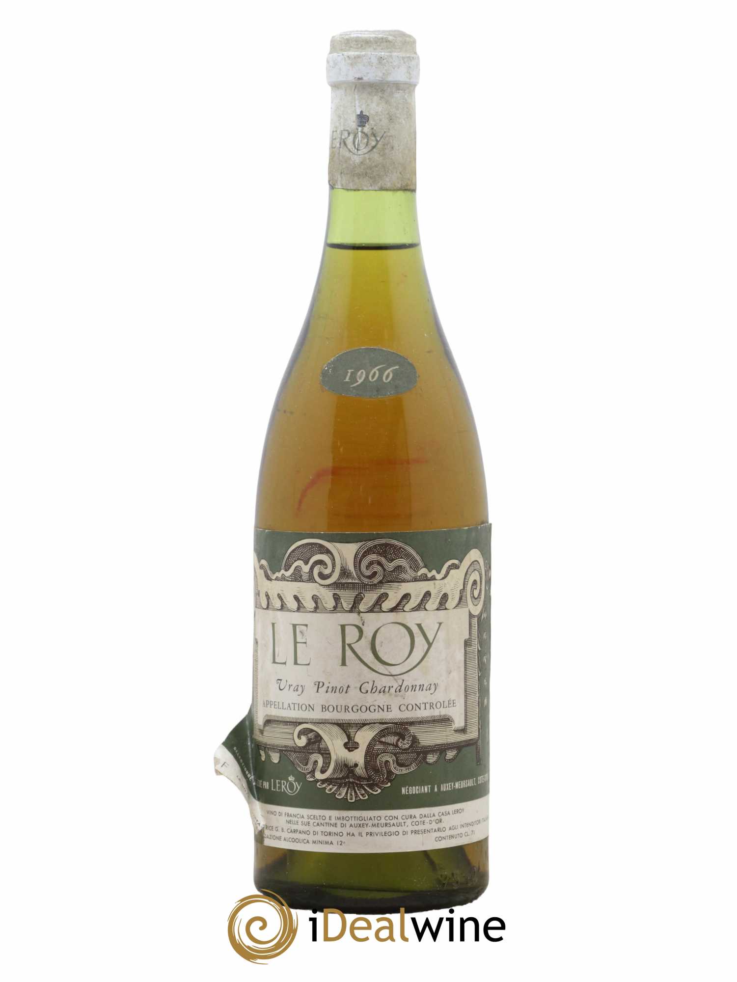 Bourgogne Pinot Chardonnay Leroy SA 1966 - Lot de 1 bouteille - 0