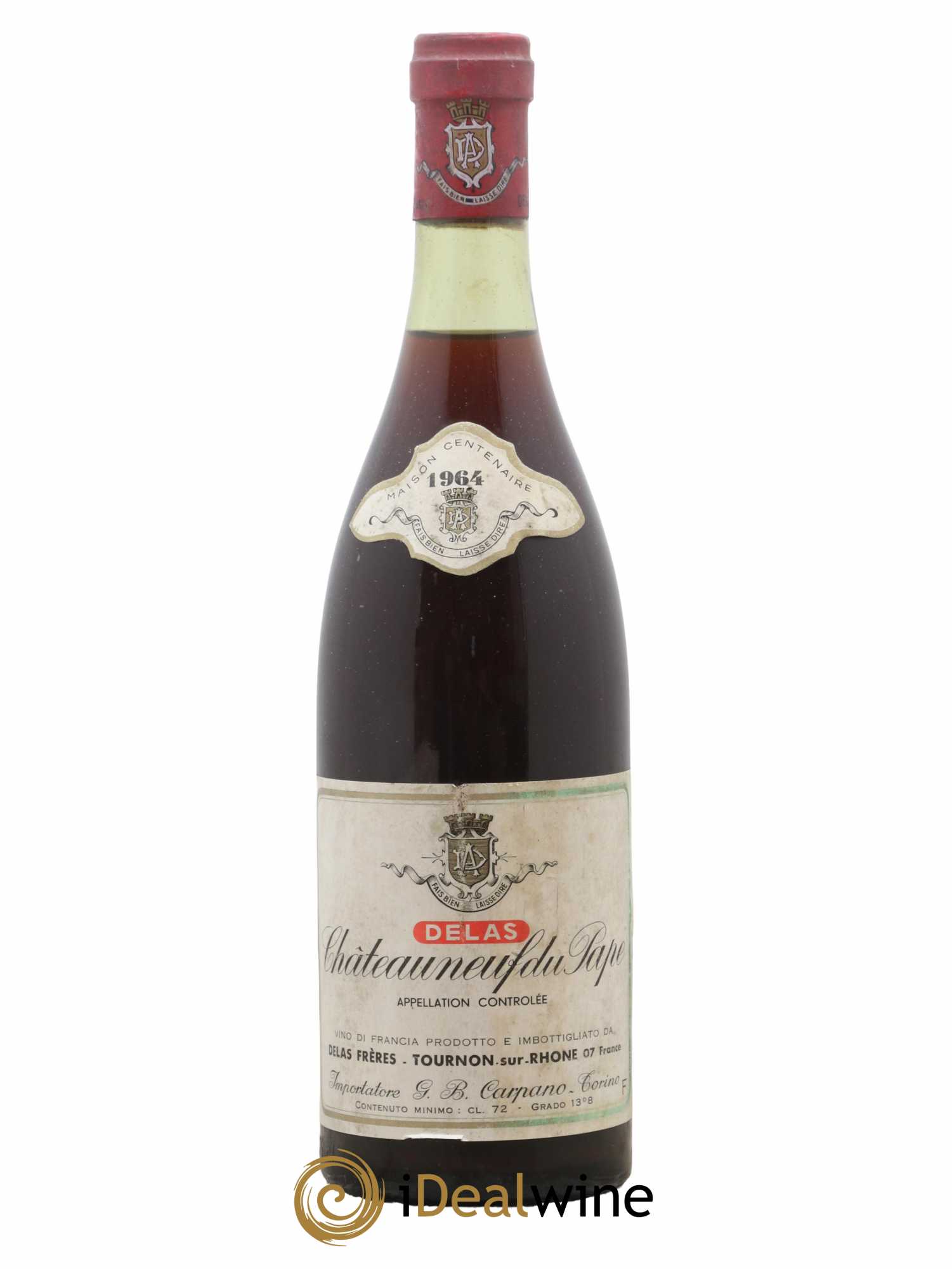 Châteauneuf-du-Pape Delas Freres 1964 - Lot de 1 bouteille - 0
