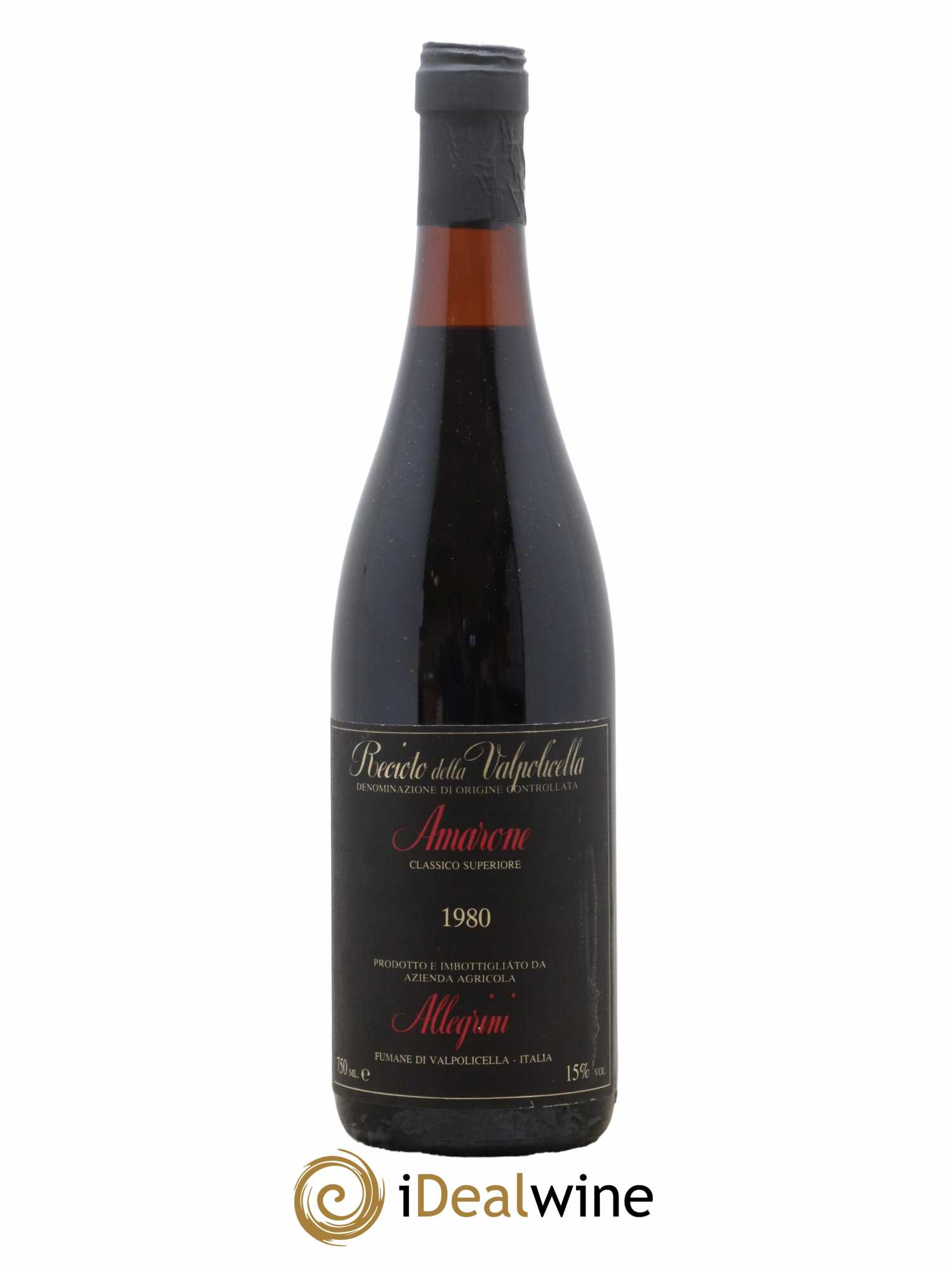 Italie Amarone Recioto Allegrini 1980 - Lot de 1 bouteille - 0