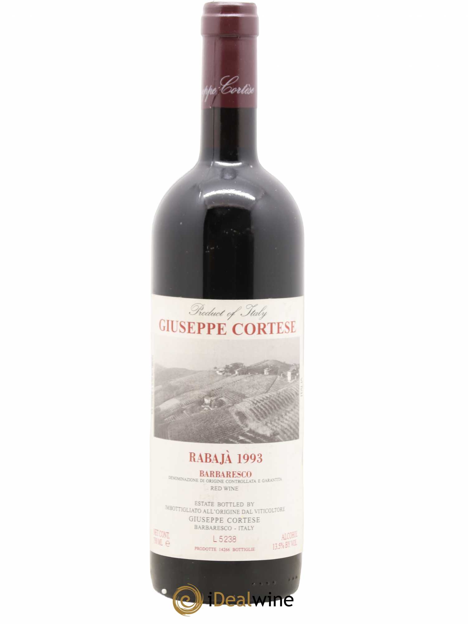 Barbaresco DOCG Rabaja Cortese Giuseppe 1993 - Lot de 1 bouteille - 0