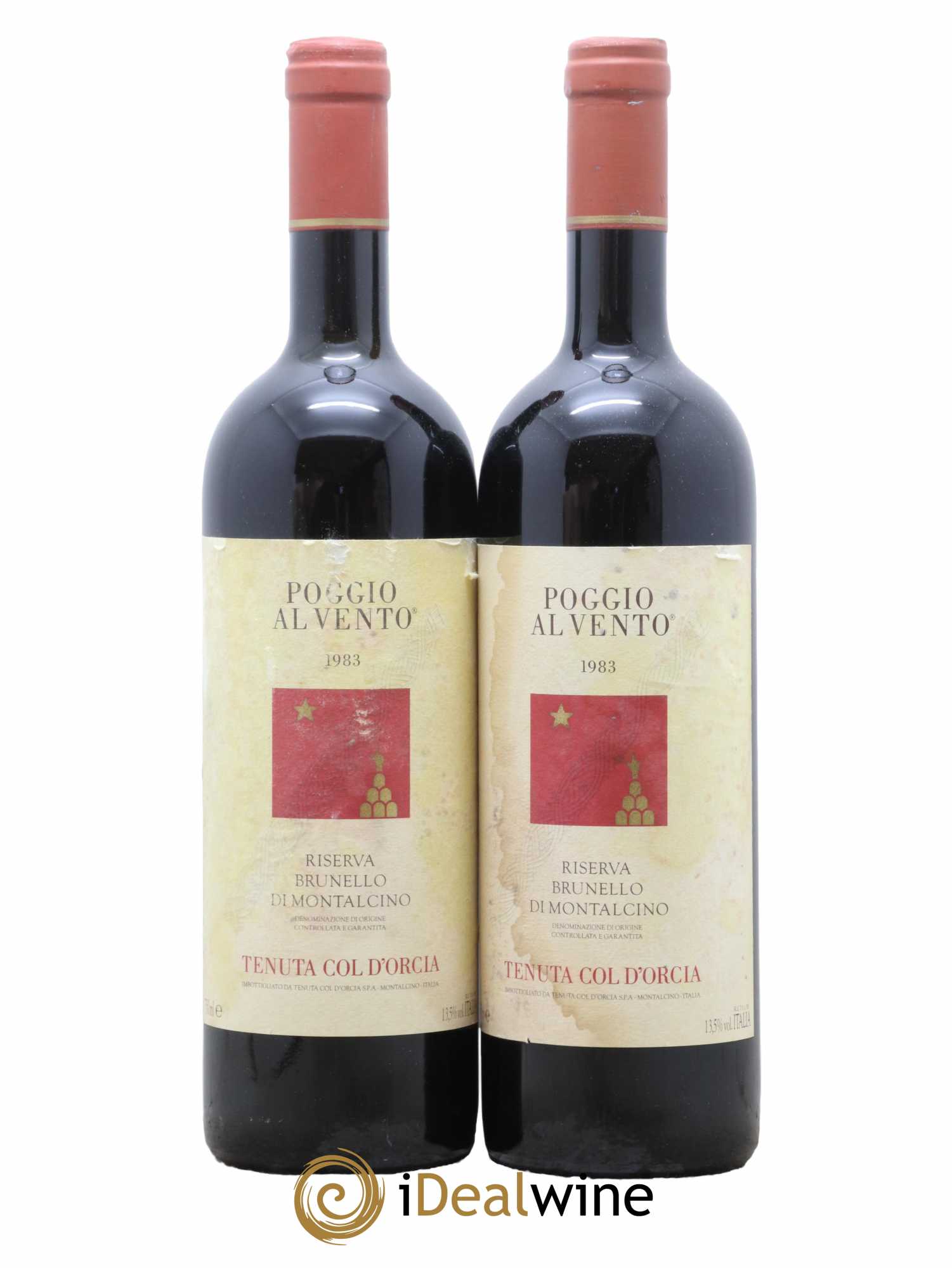 Brunello di Montalcino DOCG Riserva Poggio al Vento Tenuta Col d'Orcia 1983 - Lot de 2 bouteilles - 0
