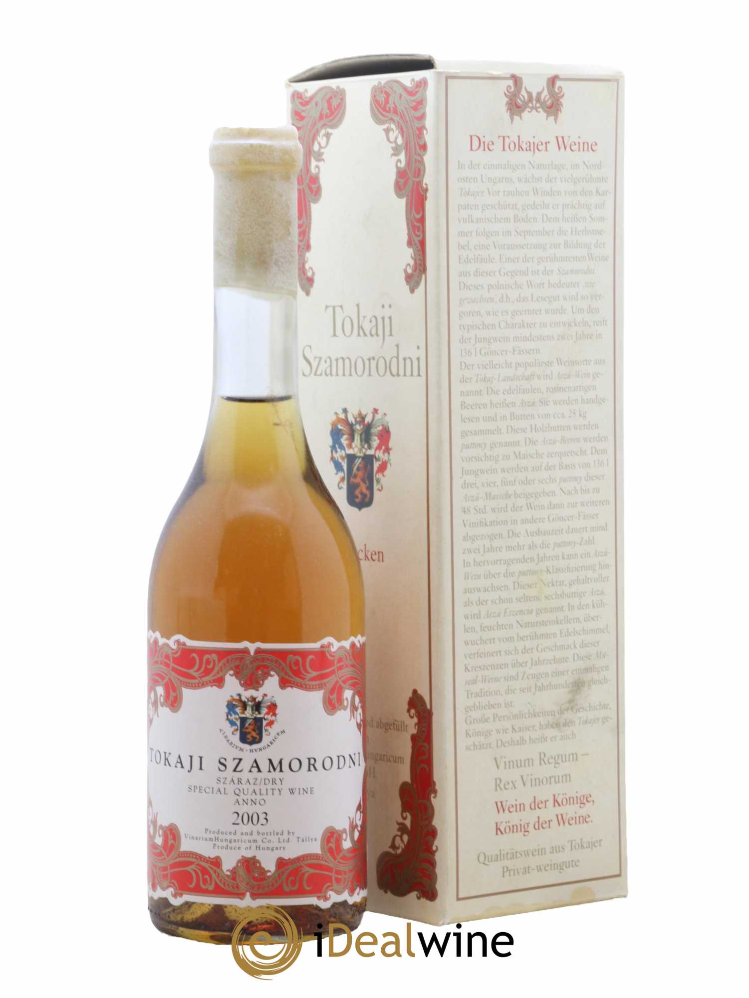 Tokaji Szamorodni Dry Vinarium Hungaricum 50 cl 2003 - Lotto di 1 bottiglia - 0