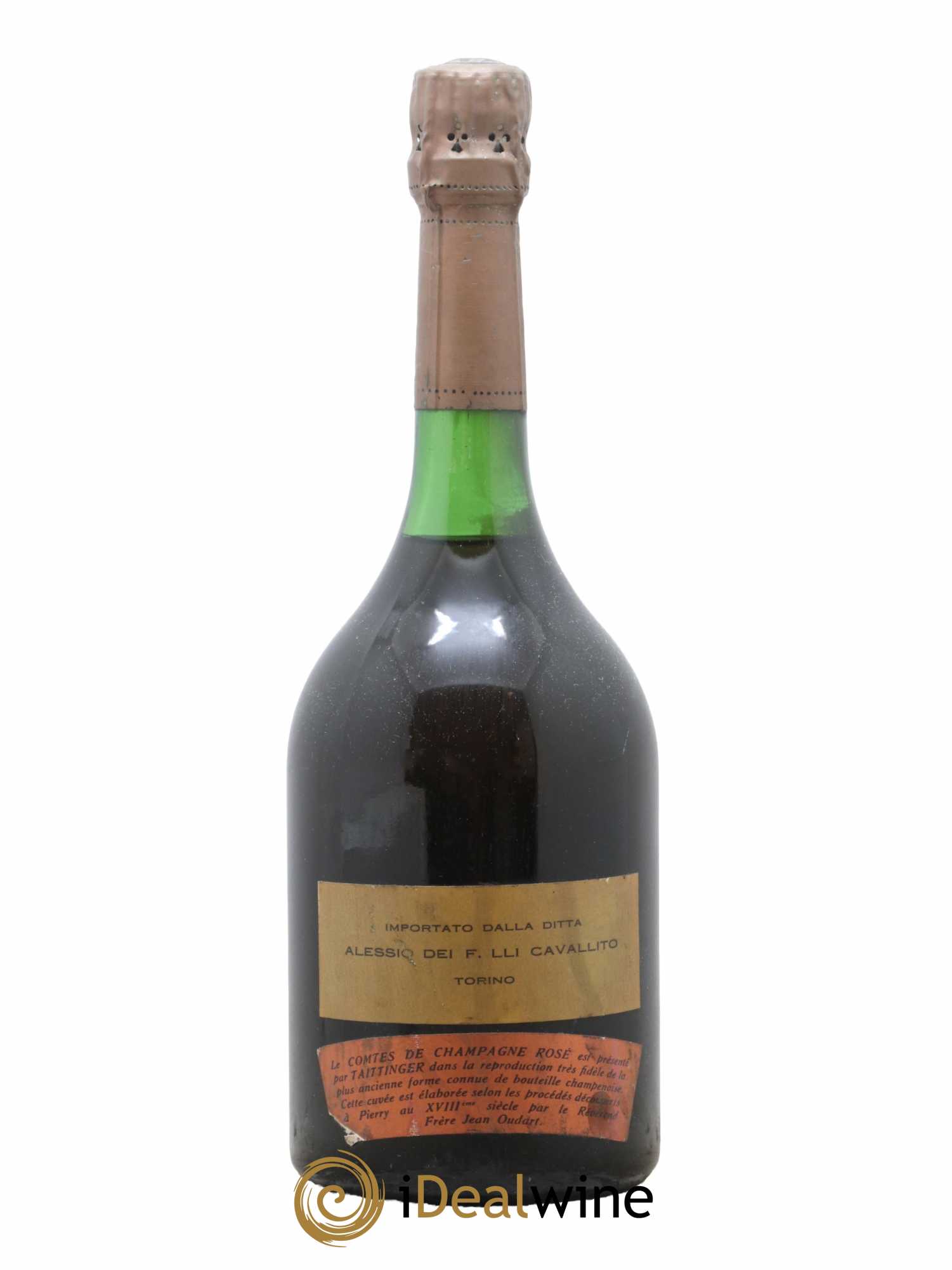 Comtes de Champagne Rosé Grand Cru Brut Taittinger 1966 - Lot de 1 bouteille - 1