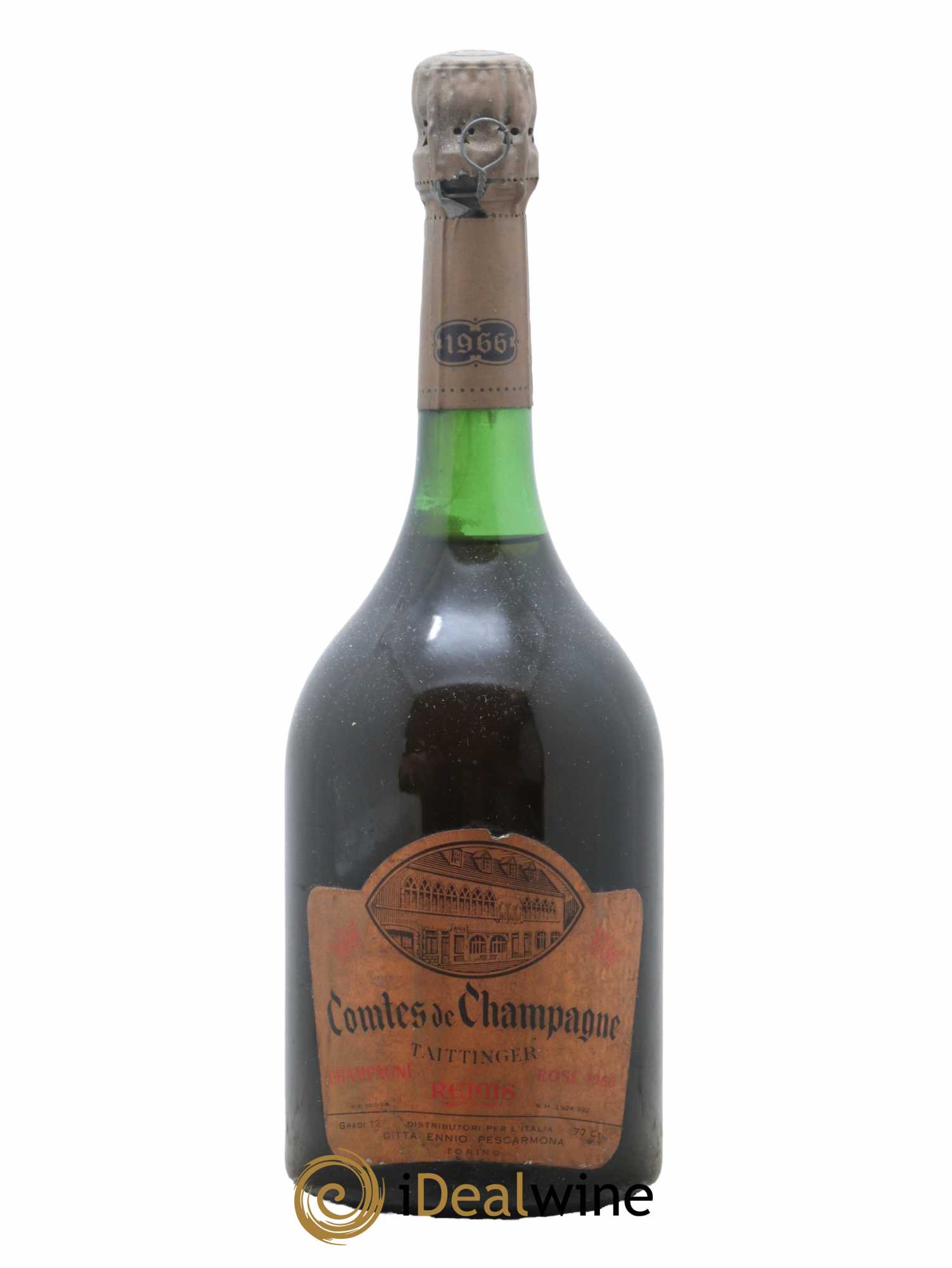 Comtes de Champagne Rosé Grand Cru Brut Taittinger 1966 - Lot de 1 bouteille - 0