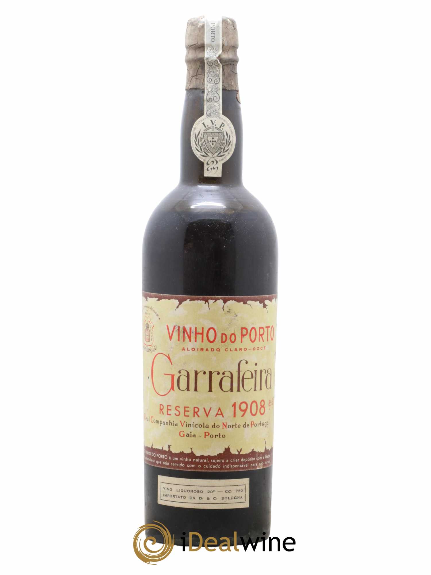 Porto Garrafeira Reserva Port Real Vinicola 1908 - Lot de 1 bouteille - 0