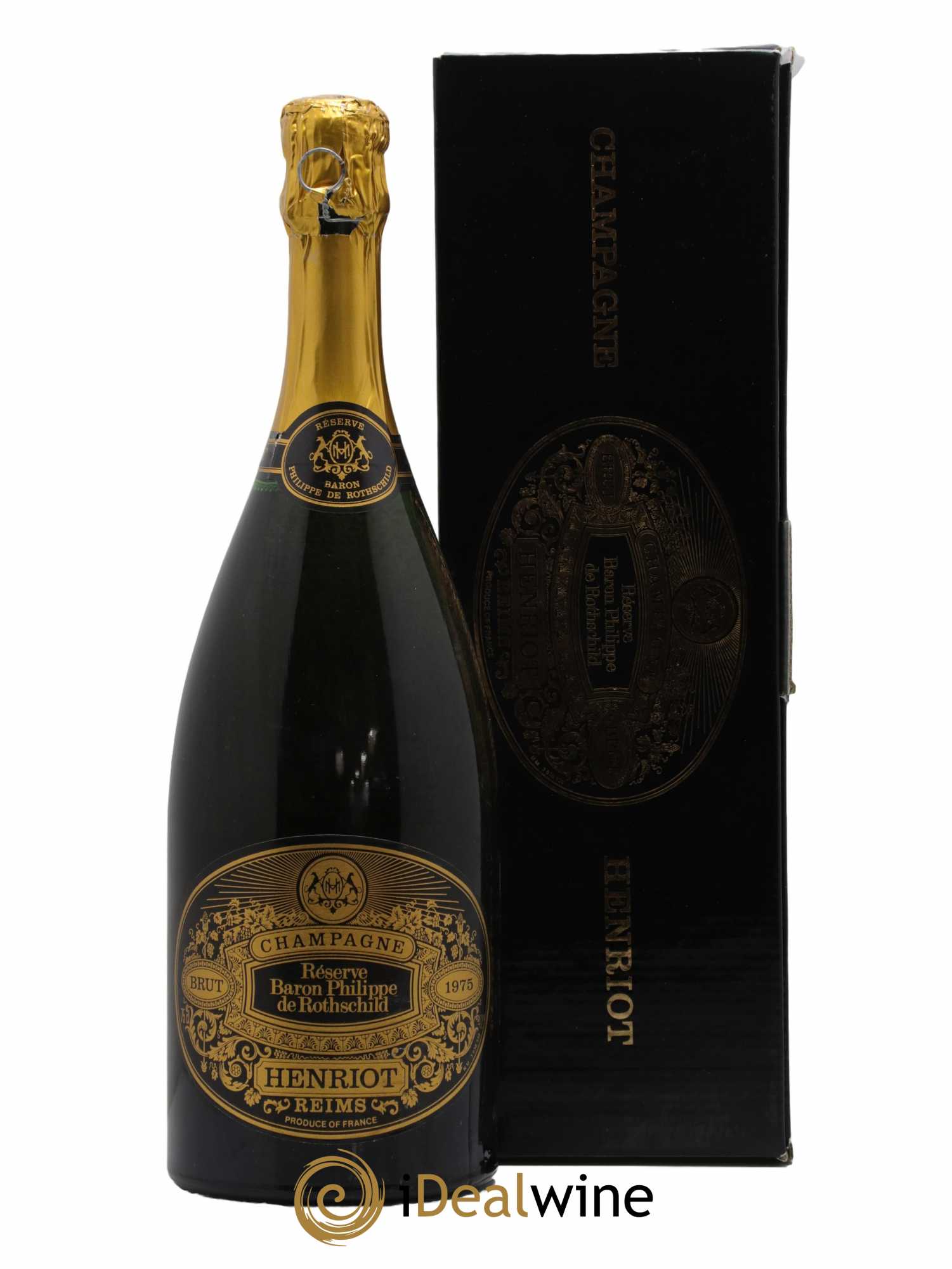 Champagne Brut Reserve Baron Philippe de Rothschild Henriot 1975 - Posten von 1 Flasche - 1