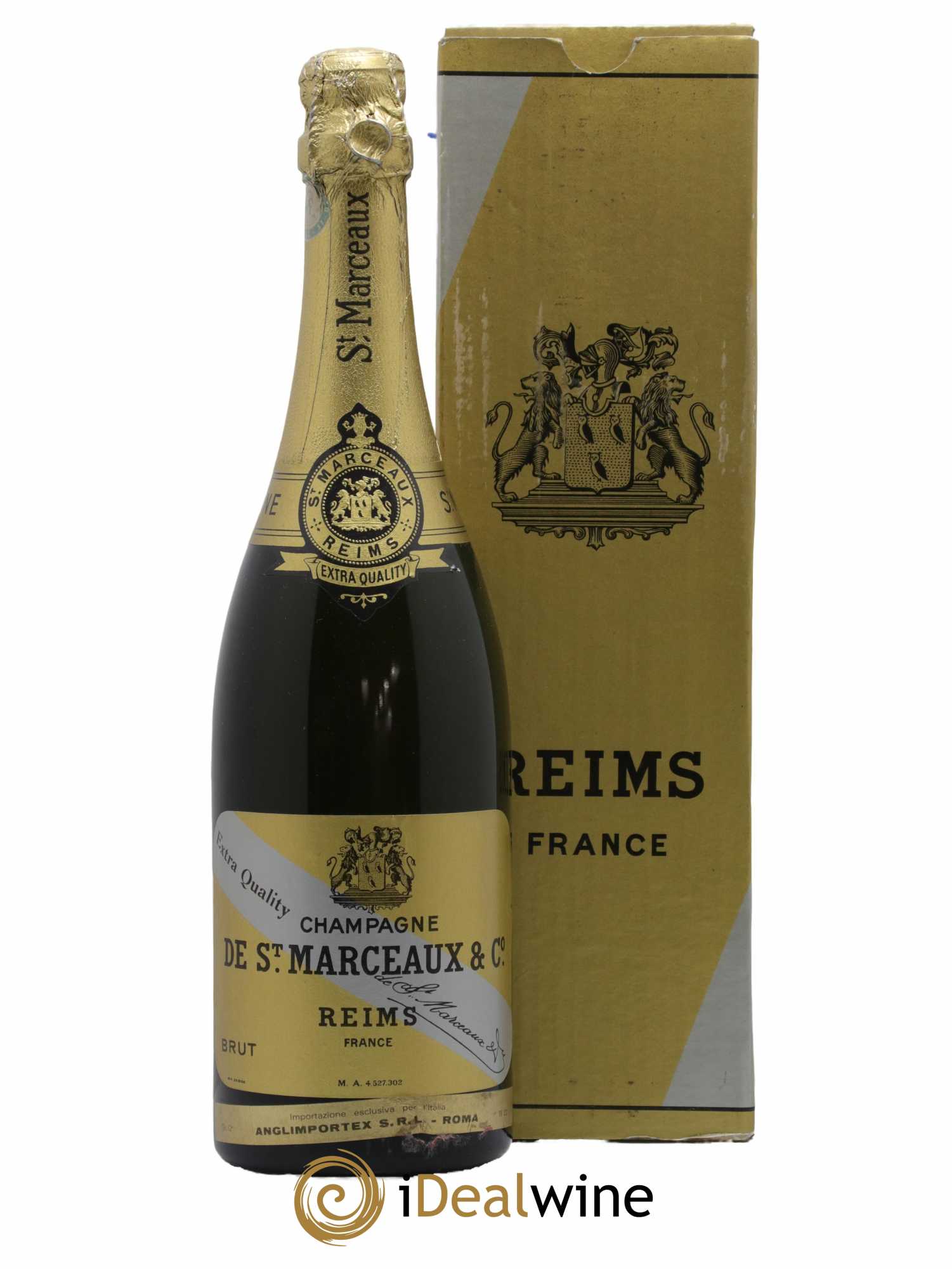 Champagne Brut De Saint Marceaux - Lot de 1 bouteille - 1