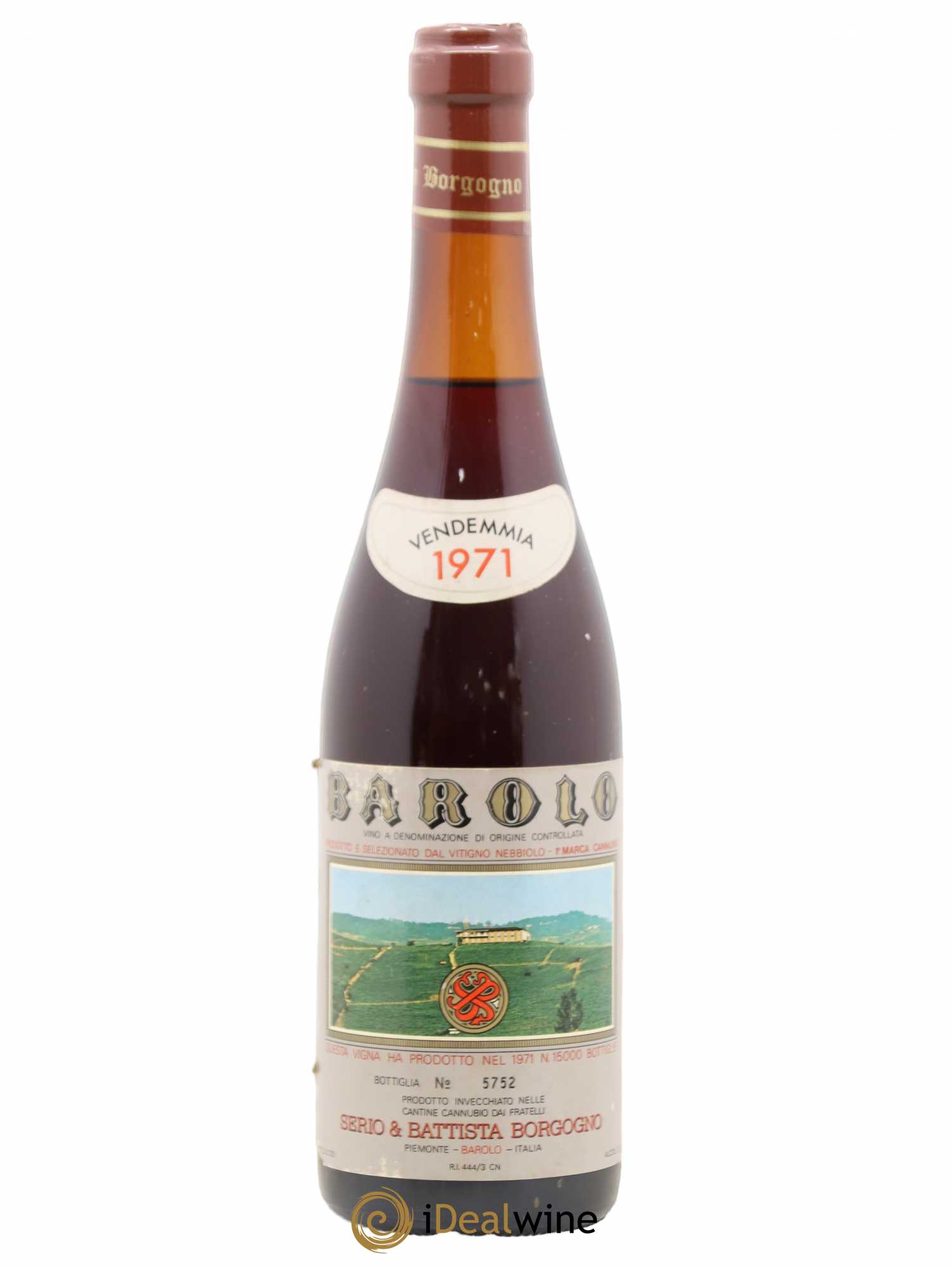 Barolo Borgogno Serio & Battista 1971 - Posten von 1 Flasche - 0