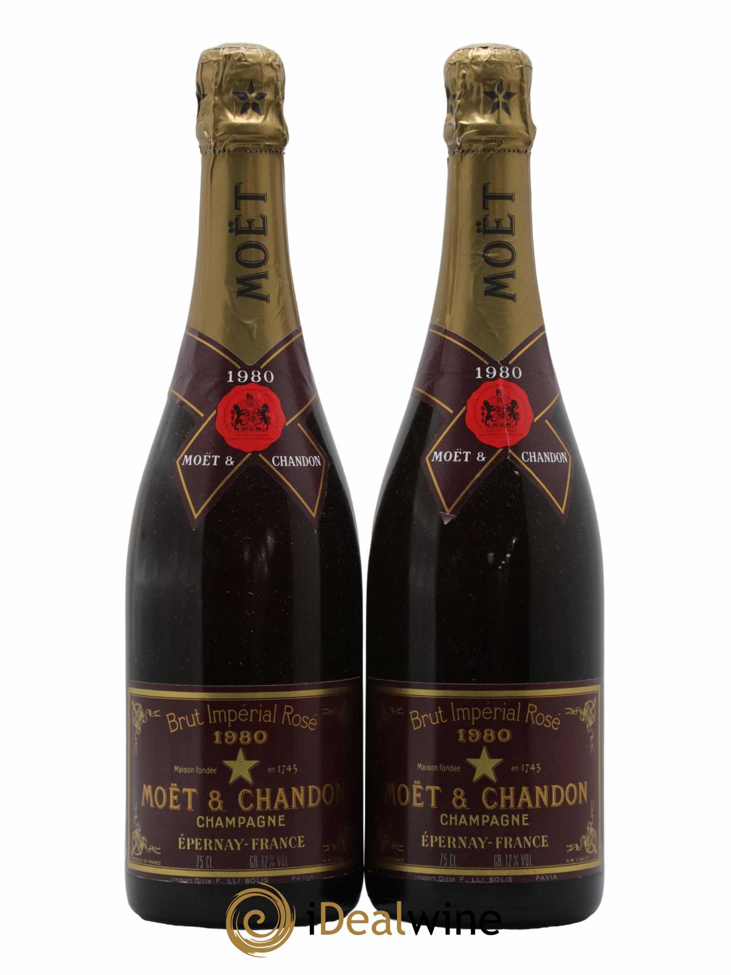 Impérial Brut Moët et Chandon 1980 - Lot de 2 bouteilles - 0