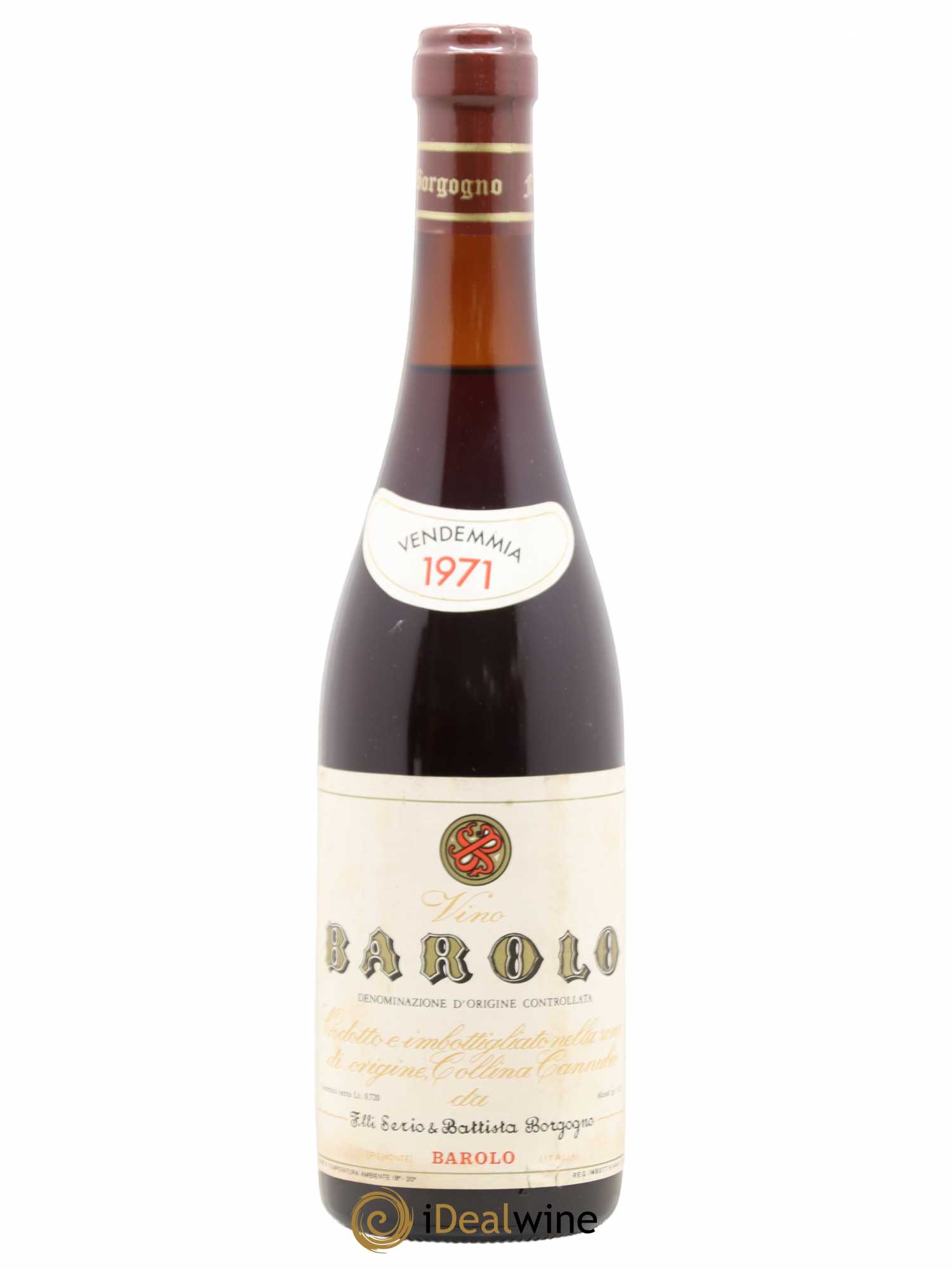 Barolo Cannubio Borgogno Serio & Battista Colina Cannubio 1971 - Posten von 1 Flasche - 0