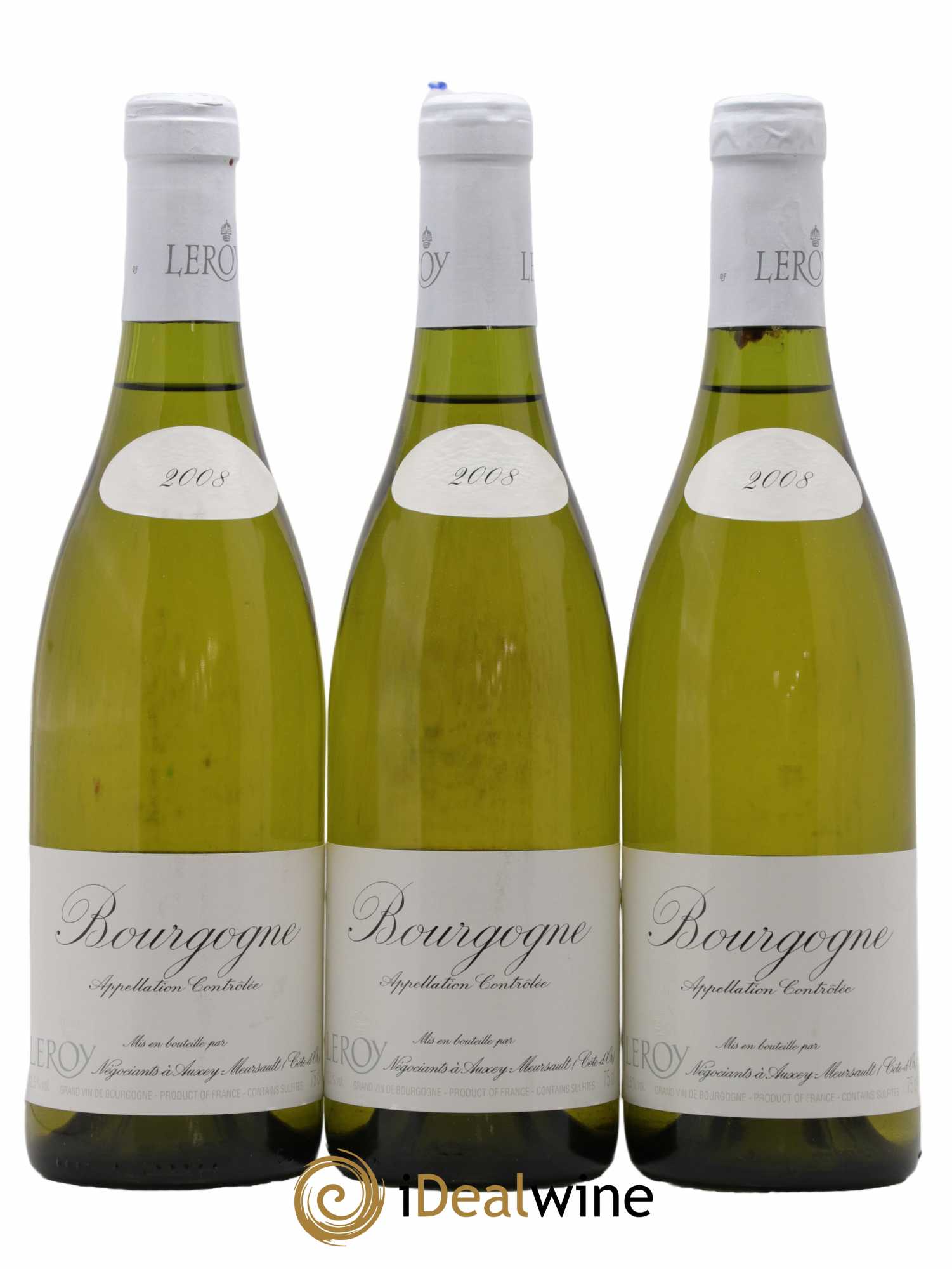 Bourgogne Leroy SA 2008 - Lot de 3 bouteilles - 0