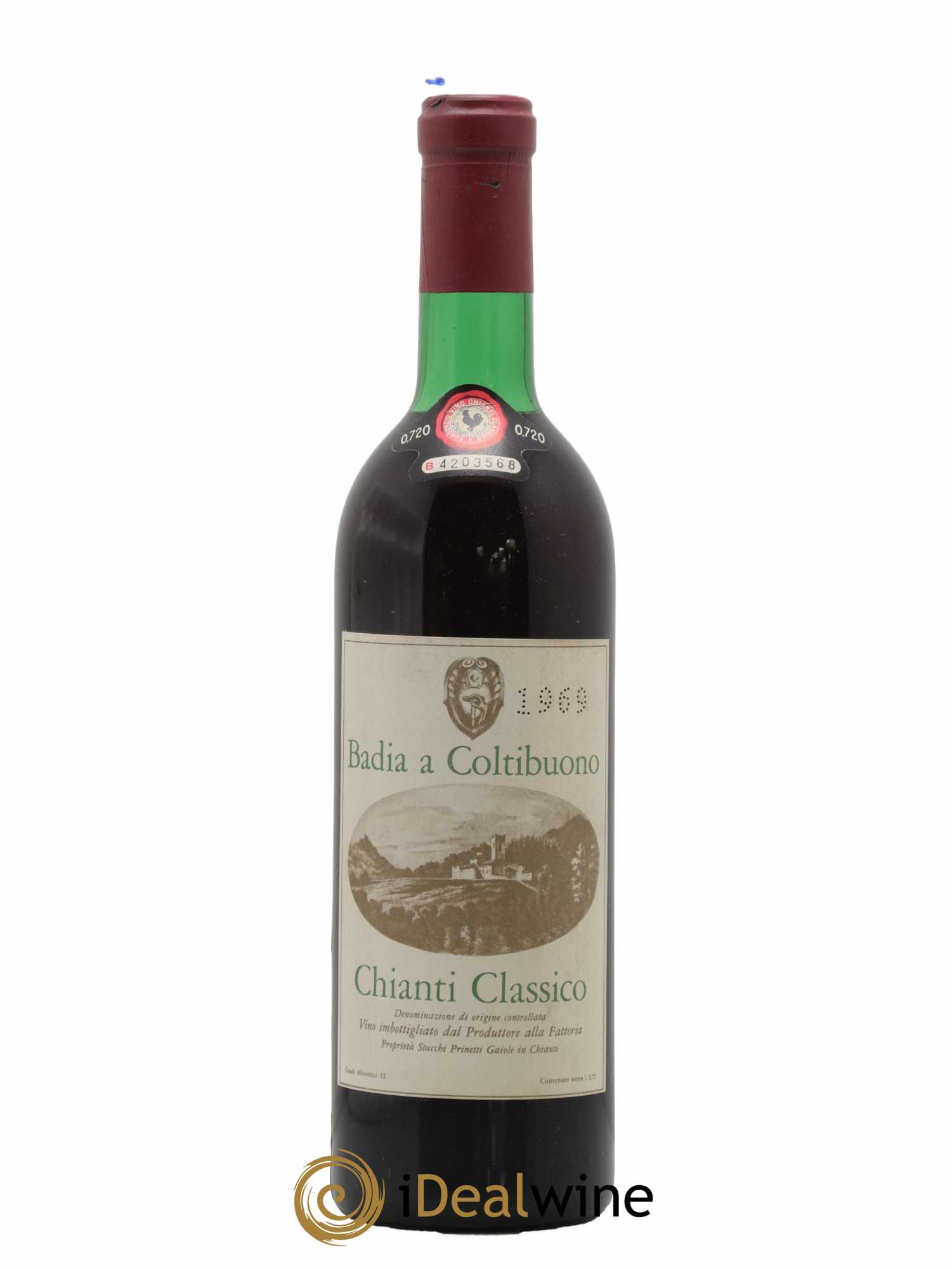 Chianti Classico DOCG Badia a Coltibuono 1969 - Lot de 1 bouteille - 0