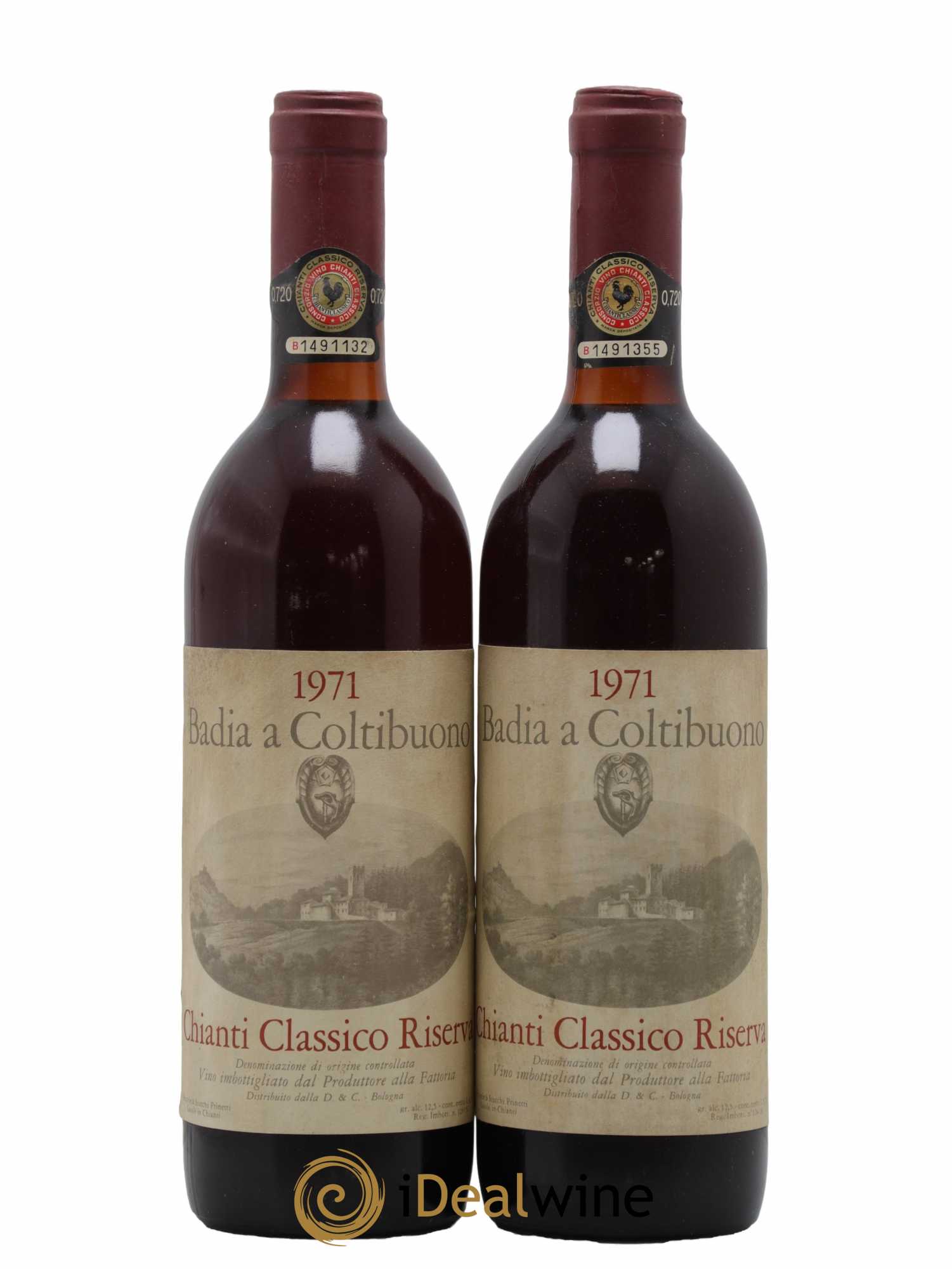 Chianti Classico DOCG Riserva Badia a Coltibuono 1971 - Posten von 2 Flaschen - 0