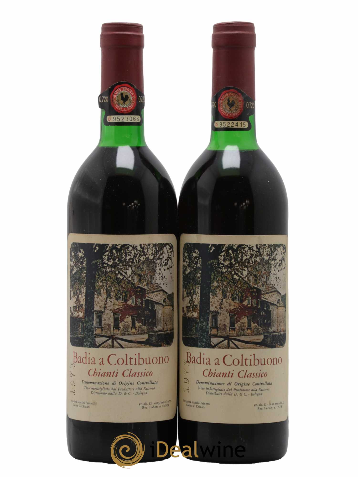 Chianti Classico DOCG Badia a Coltibuono 1973 - Lot de 2 bouteilles - 0