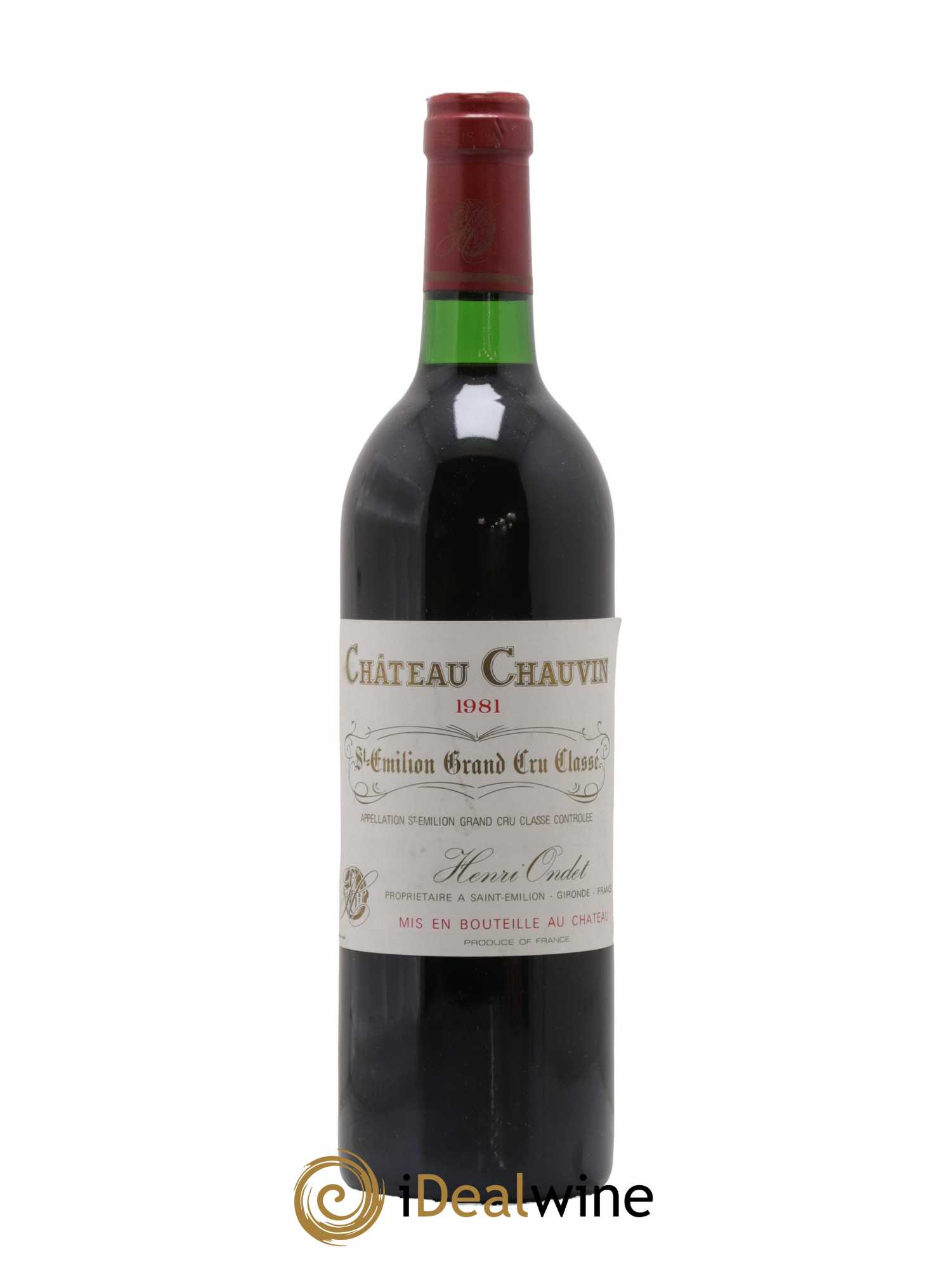 Château Chauvin Grand Cru Classé 1981 - Lot de 1 bouteille - 0