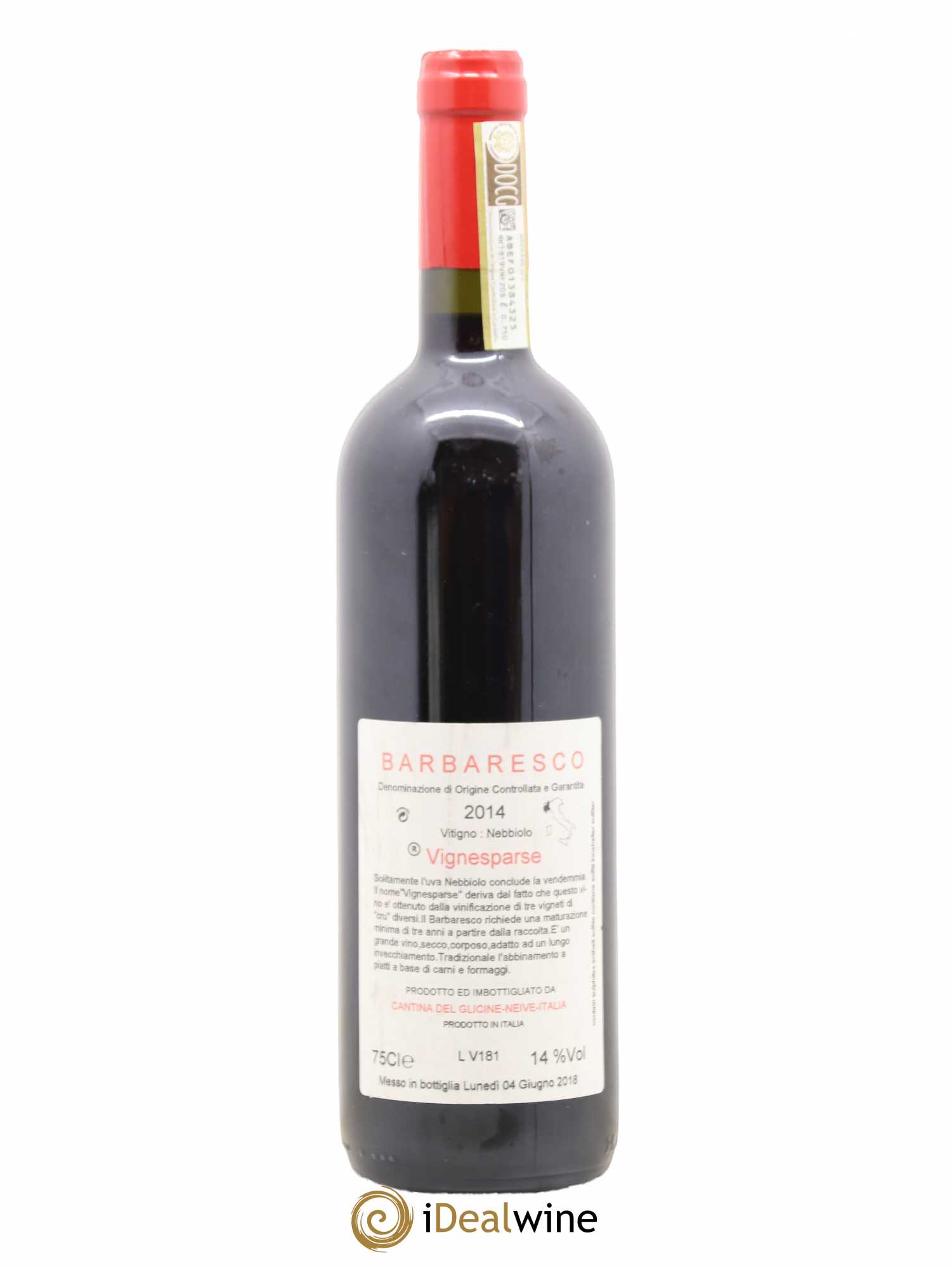 Barbaresco DOCG Vigne Sparse Cantina del Glicine 2014 - Posten von 1 Flasche - 1