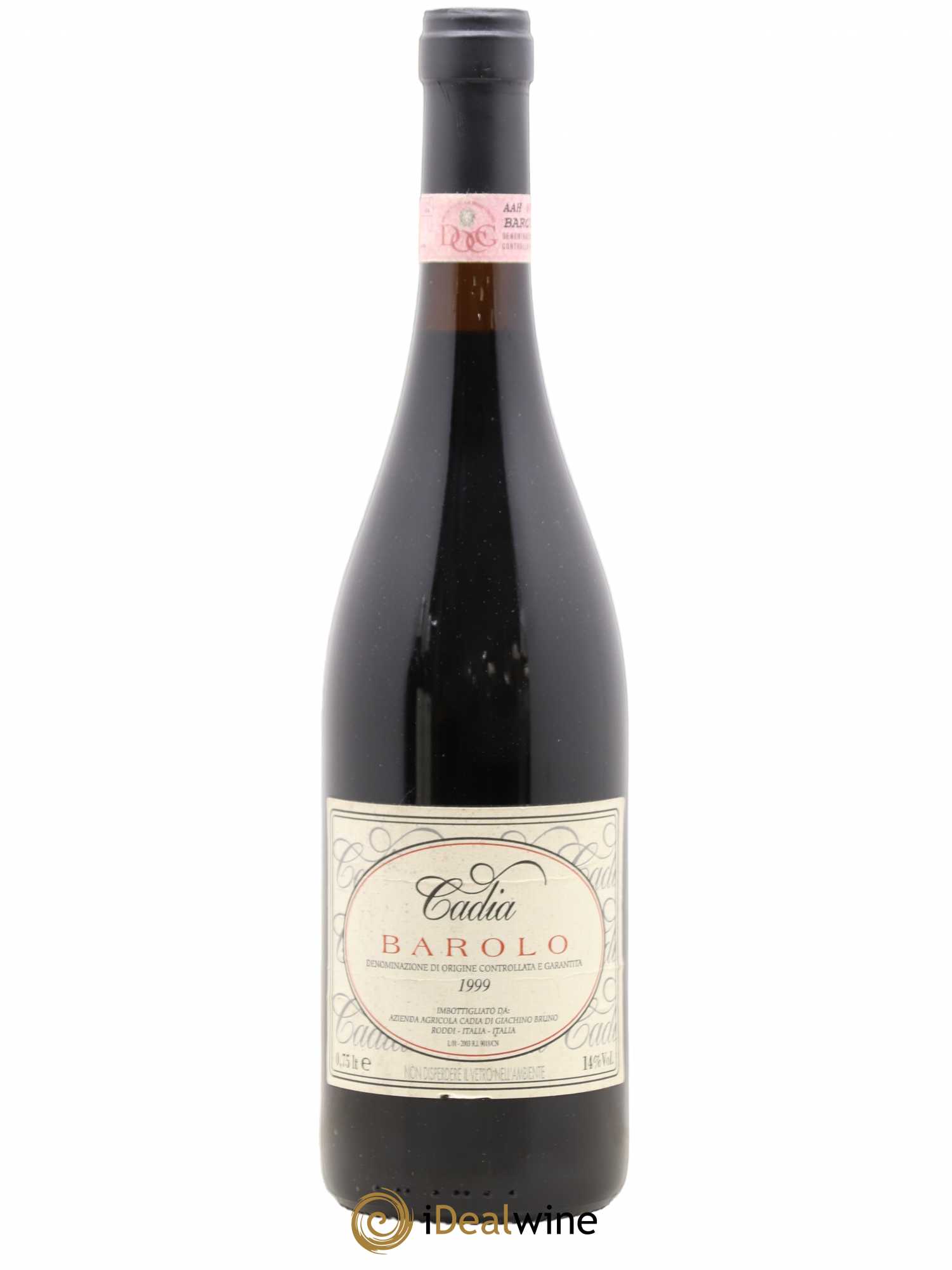 Barolo Cadia 1999 - Lot de 1 bouteille - 0