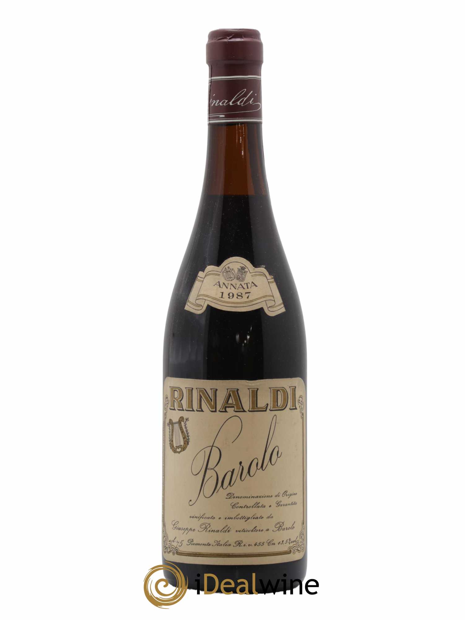Barolo DOCG Giuseppe Rinaldi 1987 - Lot de 1 bouteille - 0