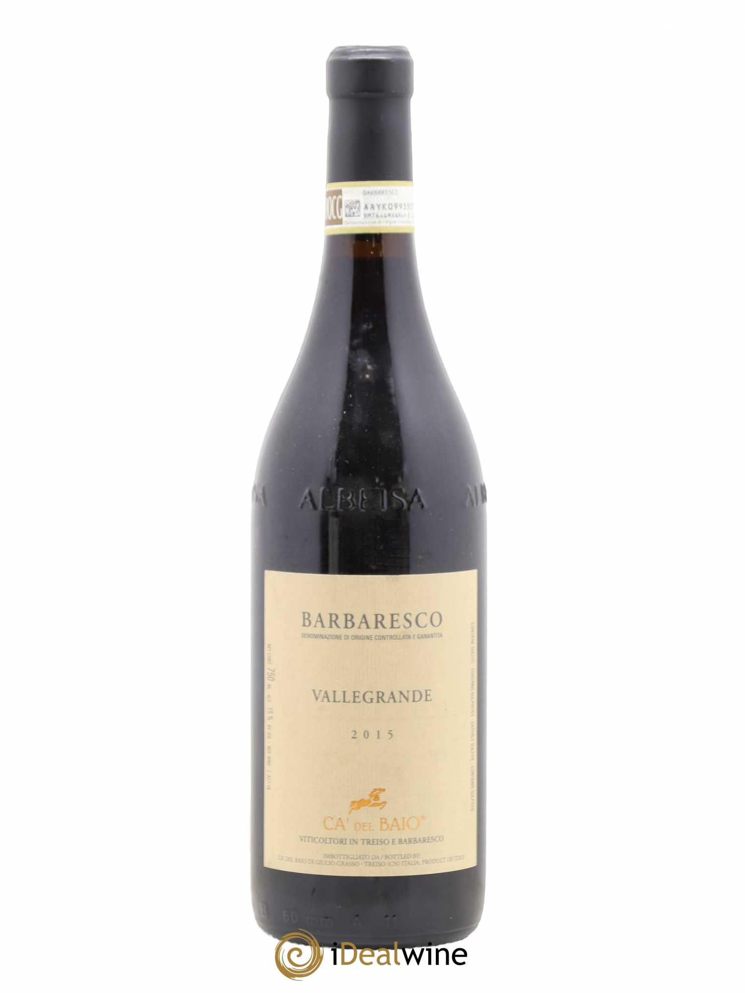 Barbaresco DOCG Vallegrande Ca'del Baio 2015 - Lot de 1 bouteille - 0
