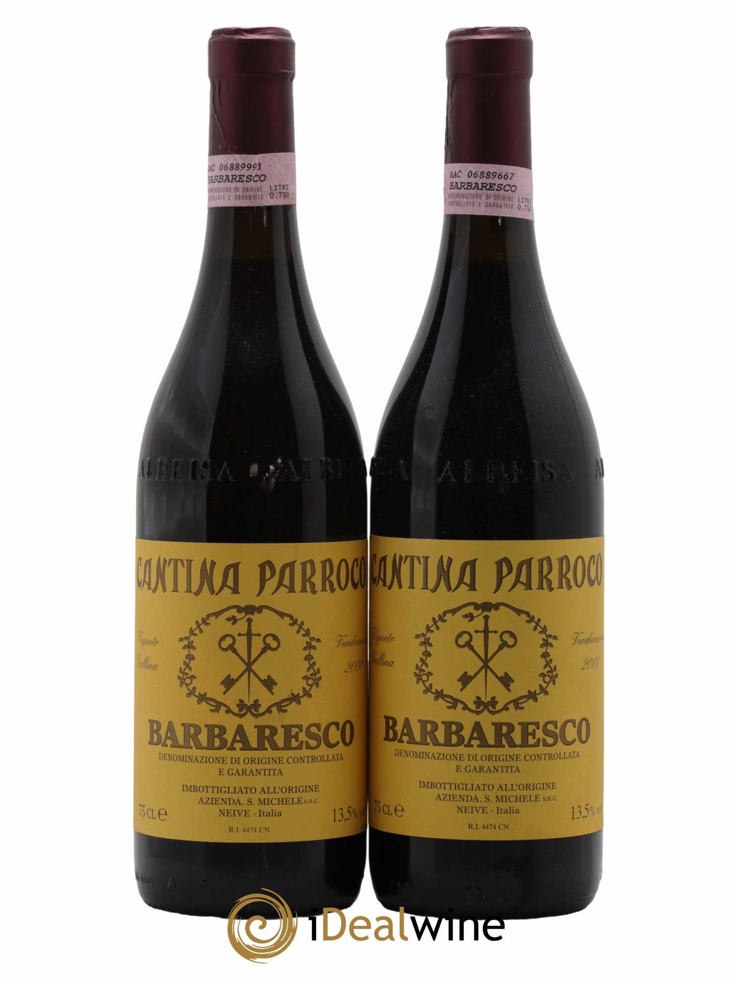 Barbaresco DOCG Parroco Gallina 2000 - Posten von 2 Flaschen - 0