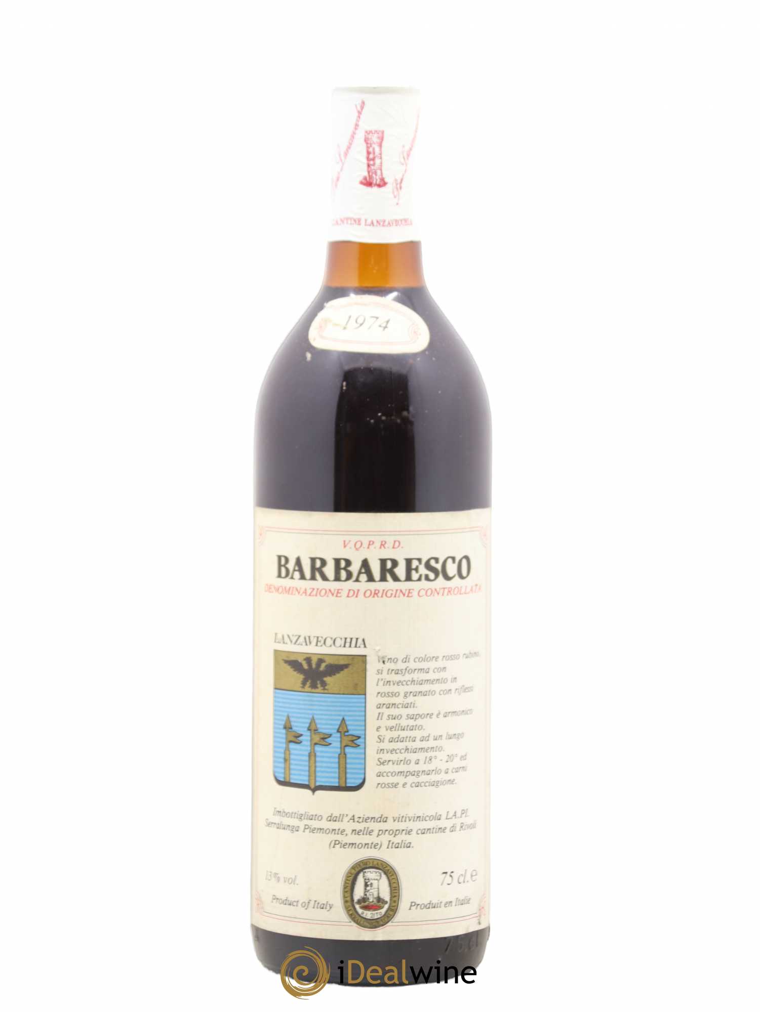 Barbaresco DOCG Lanzavecchia 1974 - Lot de 1 bouteille - 0