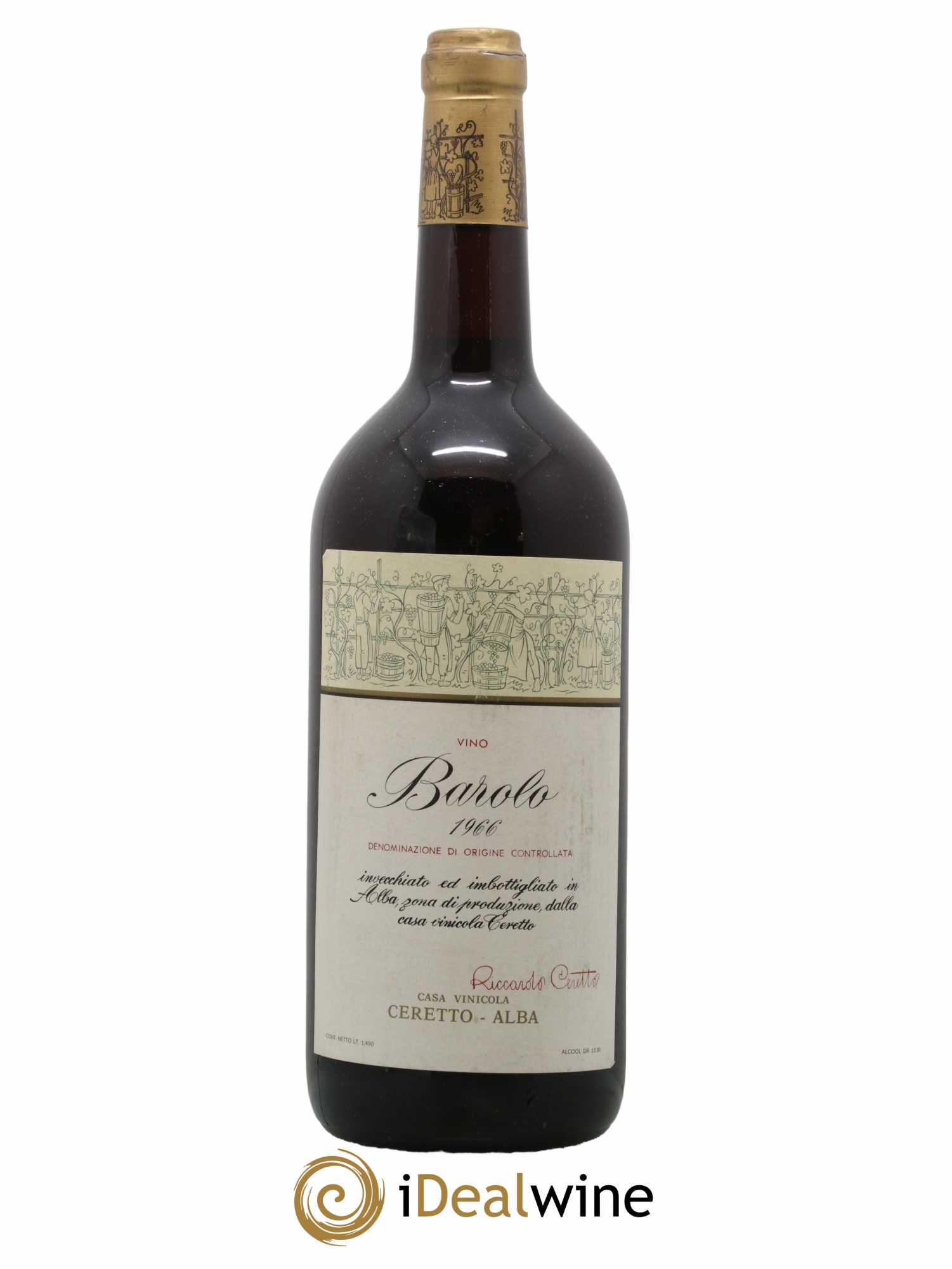 Barolo Ceretto 1966 - Lot de 1 magnum - 0