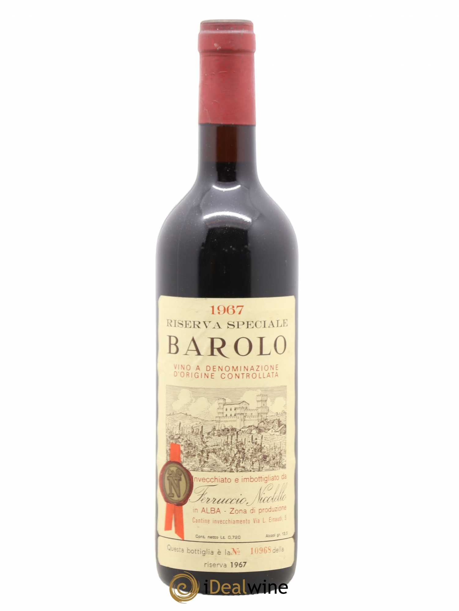 Barolo Riserva Speciale Nicolello Ferruccio 1967 - Posten von 1 Flasche - 0