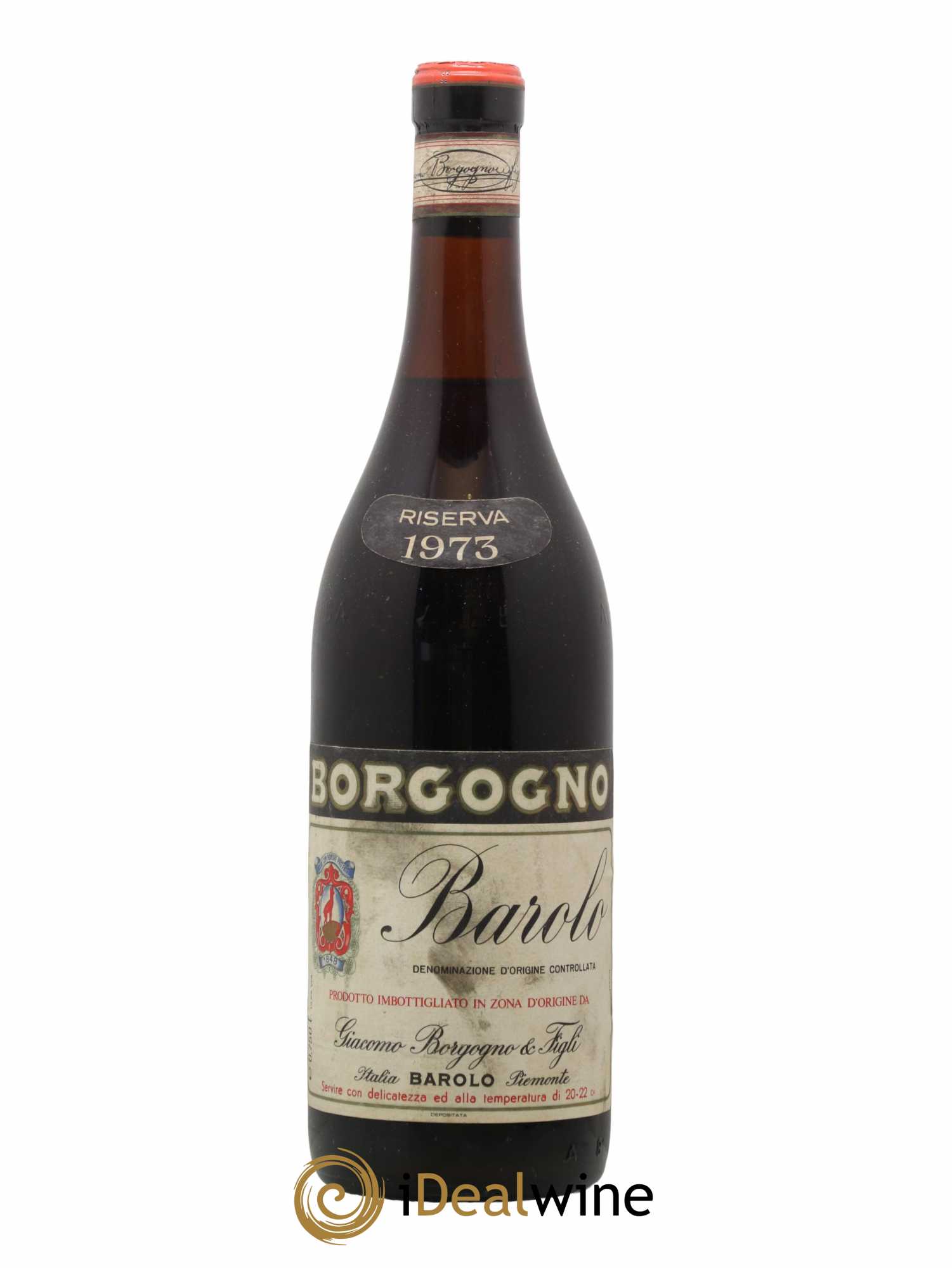Barolo DOCG Riserva Giacomo Borgogno 1973 - Lot de 1 bouteille - 0