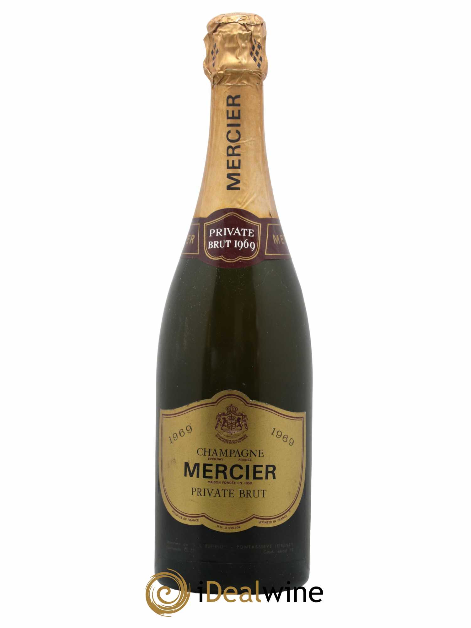 Champagne Private Brut Domaine Mercier 1969 - Lot de 1 bouteille - 0