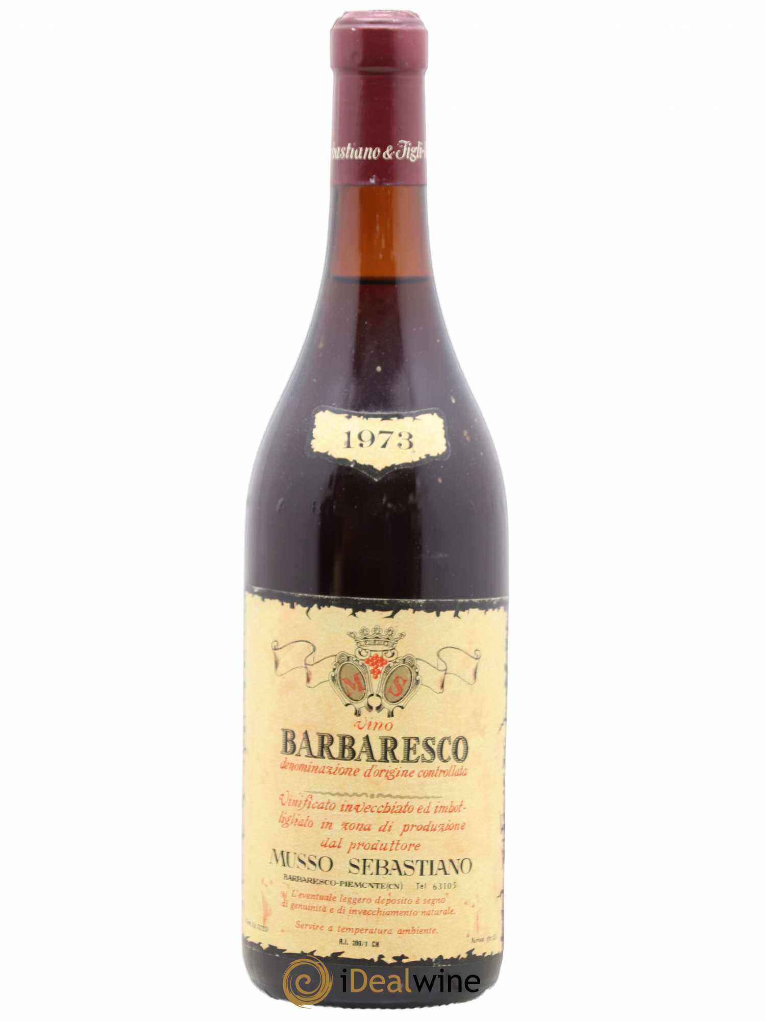 Barbaresco DOCG Musso Sebastiano 1973 - Lot de 1 bouteille - 0