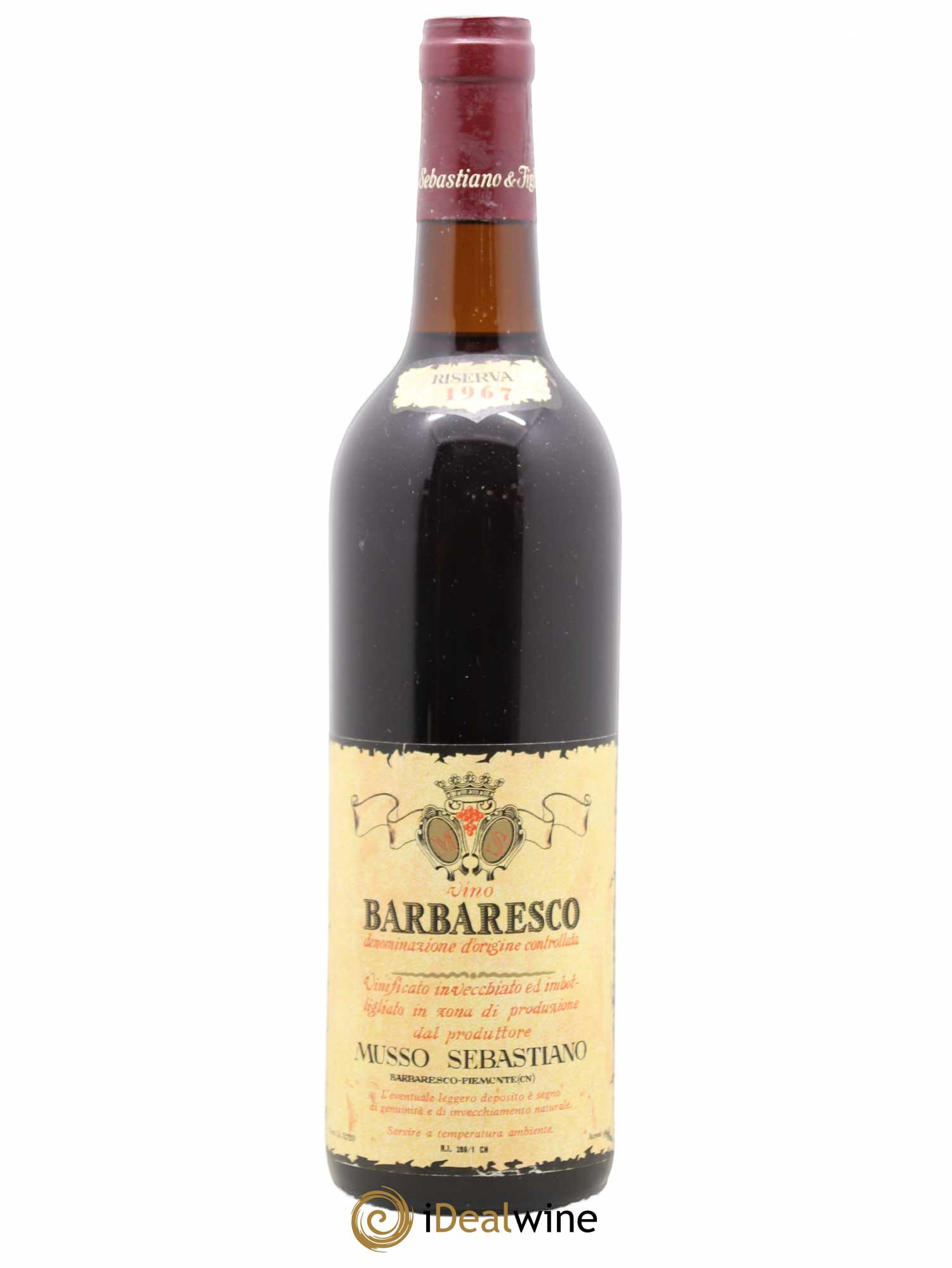 Barbaresco DOCG Riserva Musso Sebastiano 1967 - Posten von 1 Flasche - 0