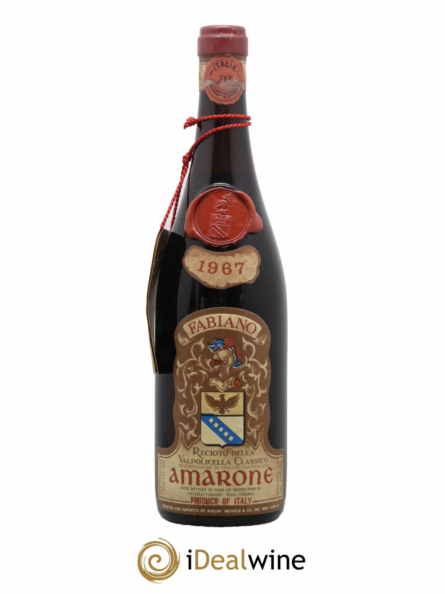 Amarone della Valpolicella DOC Fabiano 1967 - Lot de 1 bouteille - 0